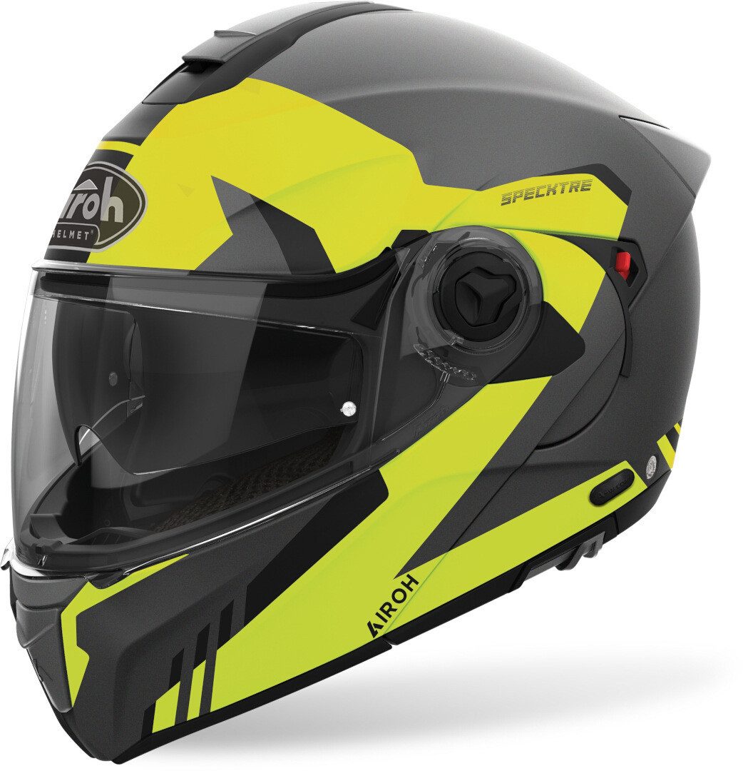 Airoh Motorradhelm Specktre Clever Klapphelm, vorbereitet für Kommunikationssystem,integriertes Sonnenvisier