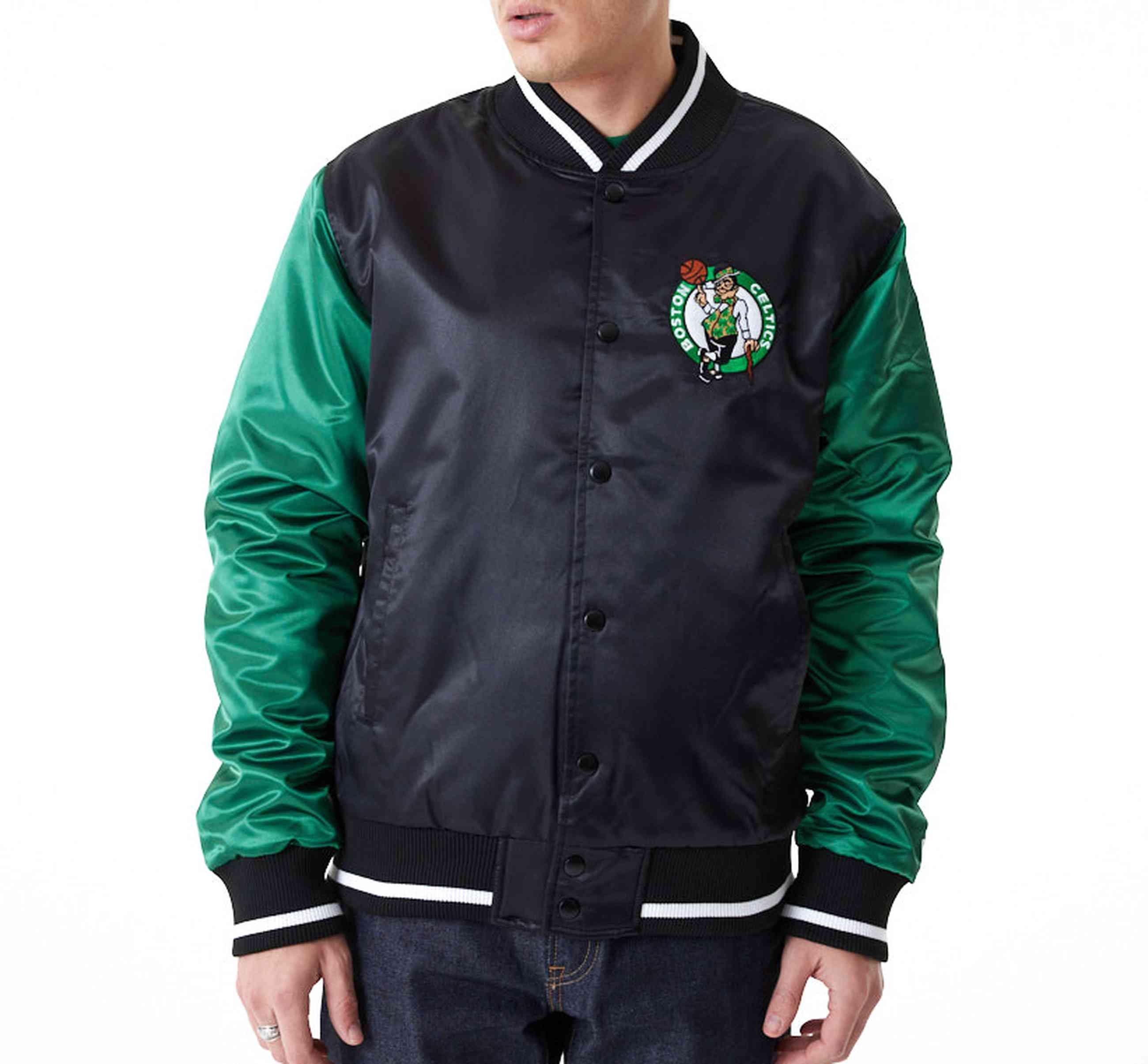 New Era Collegejacke NBA Boston Celtics Satin Bomber