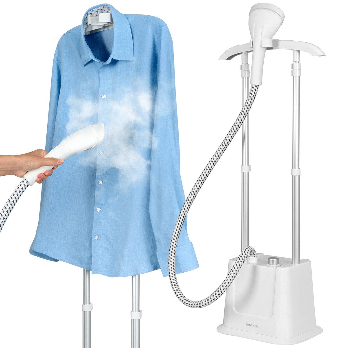 CLATRONIC Dampfbügelstation TDC 3809, Stand-Dampfglätter, 1,2L, bis zu 60 min. bügeln