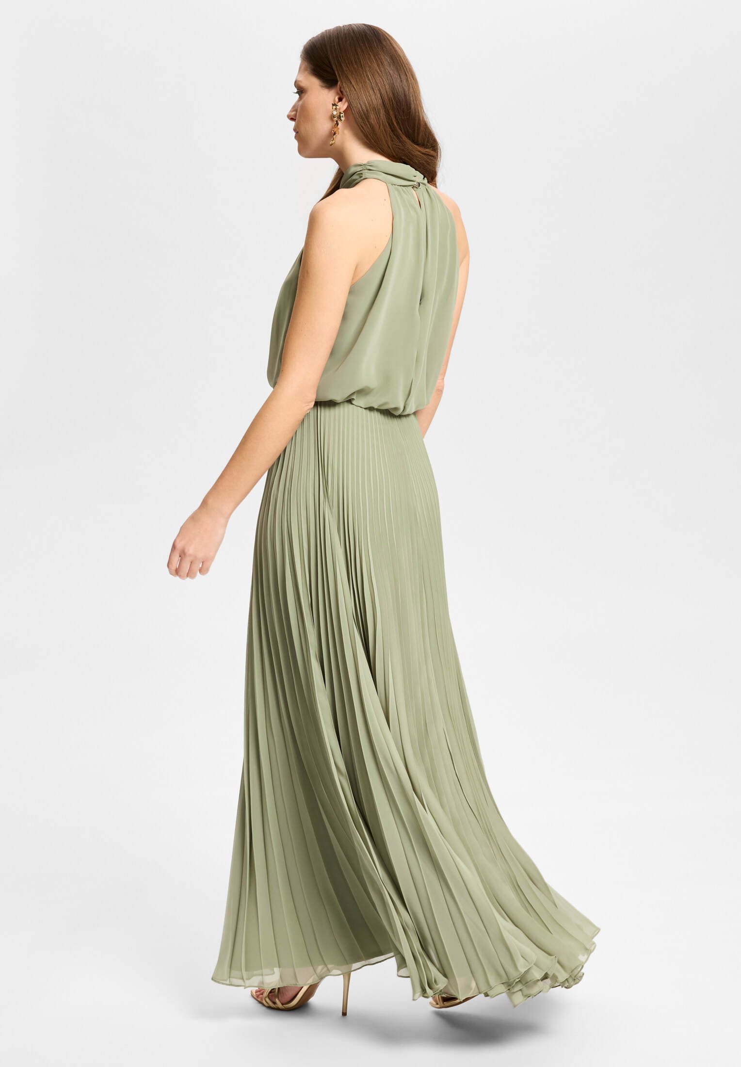 SWING Abendkleid - Abendkleid aus Chiffon mit Plisseerock Taillierter Schnitt mit fließendem Rockteil