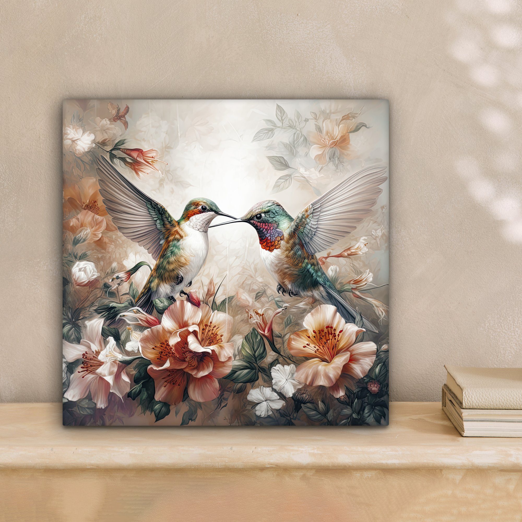 OneMillionCanvasses® Leinwandbild Kolibri - Vögel - Blumen - Natur, Fotodru günstig online kaufen