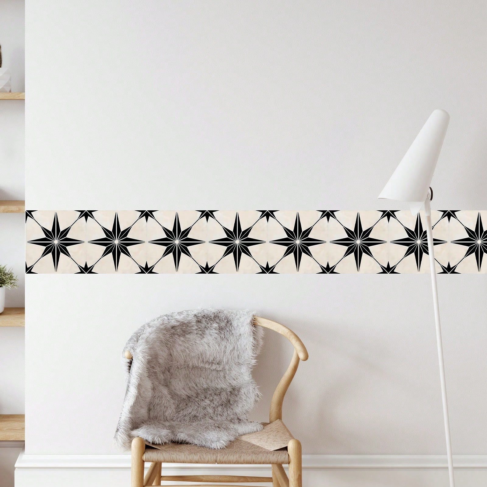 HomeBella Küchenrückwand Selbstklebende, abziehbare Wandtapete in Fliesenoptik, Wasserfeste Tapete für Küche, Bad & Wohnzimmer