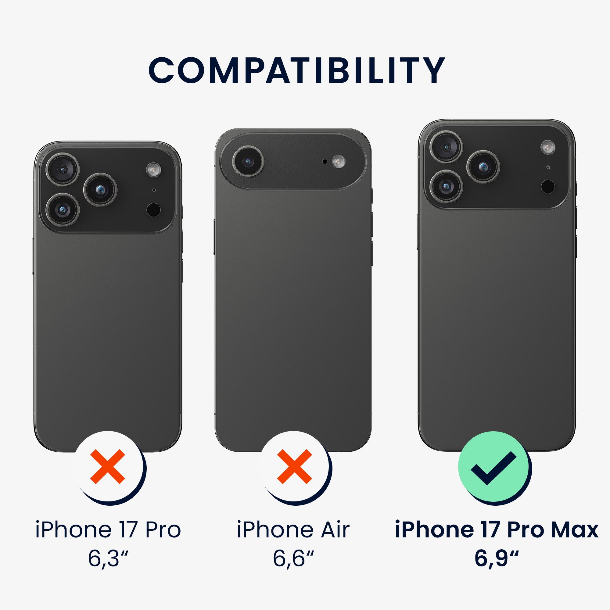 kwmobile Smartphone-Hülle Cord Tasche kompatibel mit Apple iPhone 17 Pro Max Hülle, Case Schutztasche - Innenmaße - mit Reißverschluss - Orange