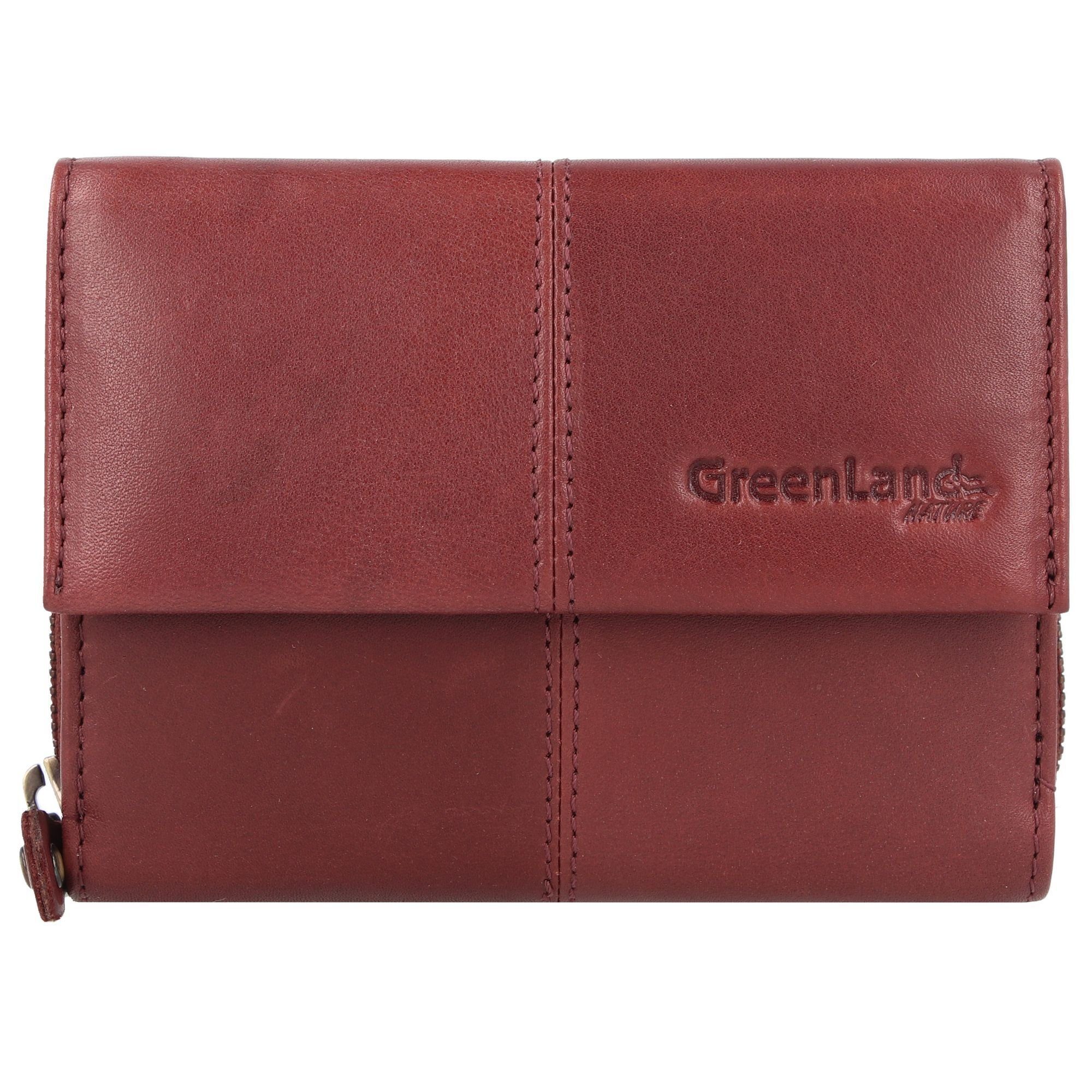 GreenLand Nature Geldbörse Nature Soft, Leder bordeaux