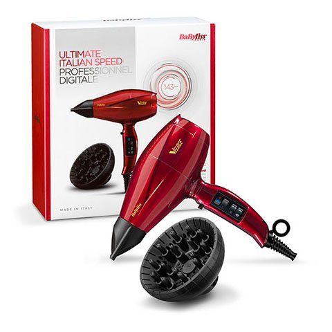 Voller! BaByliss Ionic-Haartrockner 6750DE Veloce, 2200 W, digitalem Motor mit