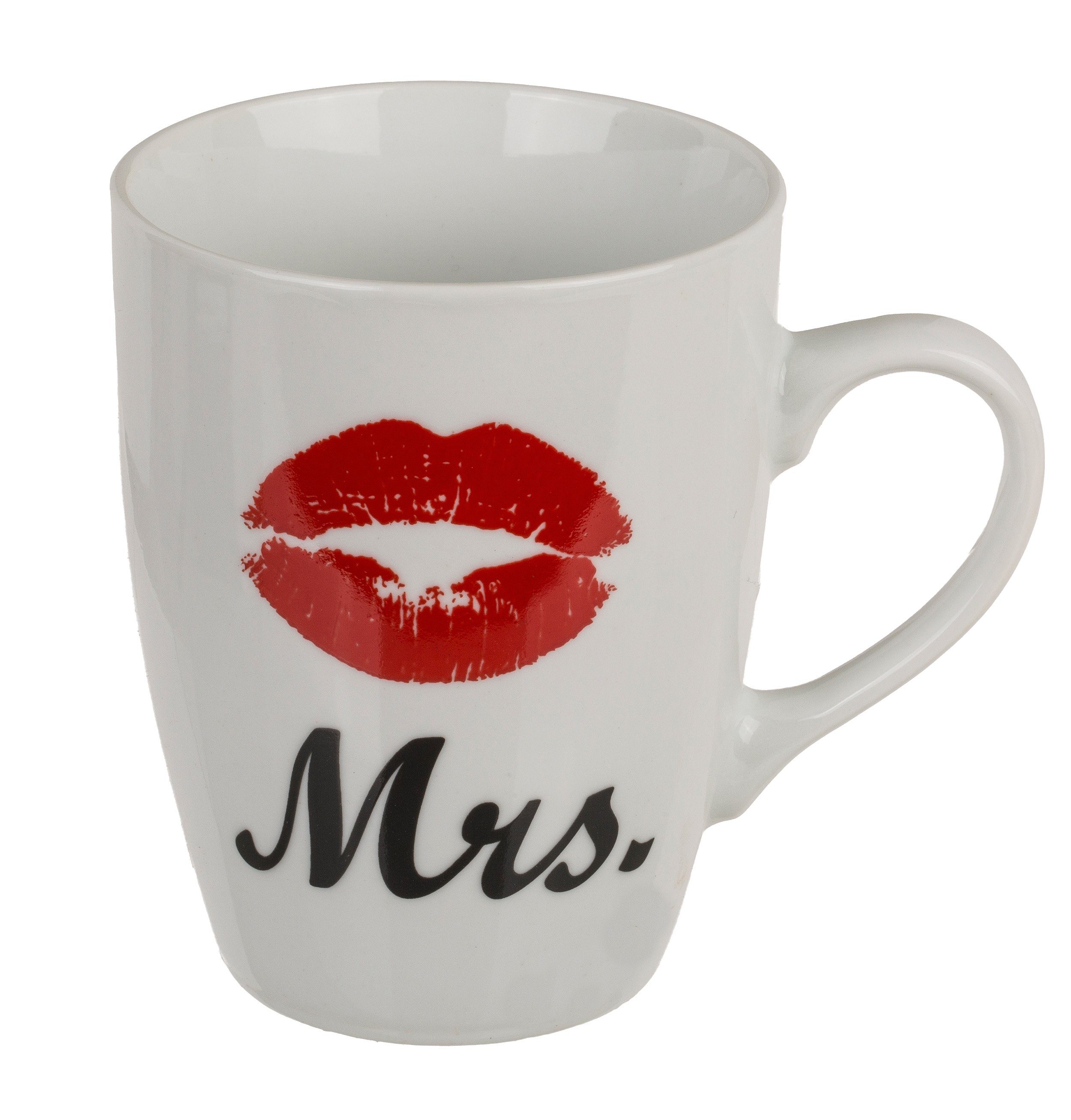 Keramik Mr. und Keramik Kaffeebecher Mrs. Set Tassen (2-tlg), Geschenk Haus und 2er Kaffeetasse Geschirr-Set Deko