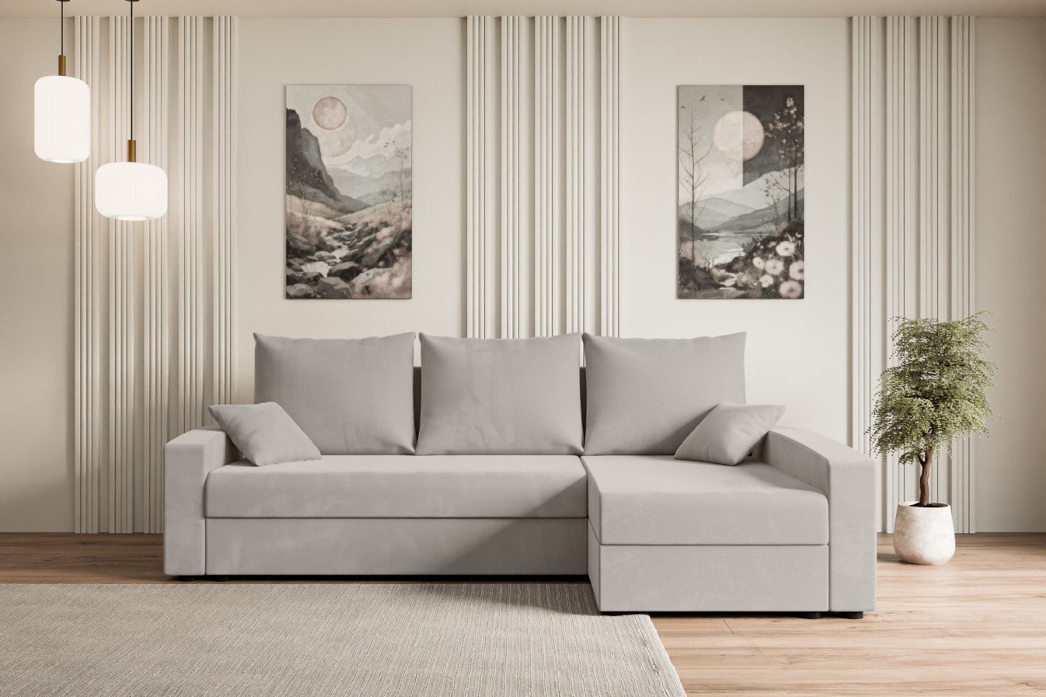 ALTDECOR Ecksofa ALESIA-L, Couch mit Schlaffunktion, günstig online kaufen