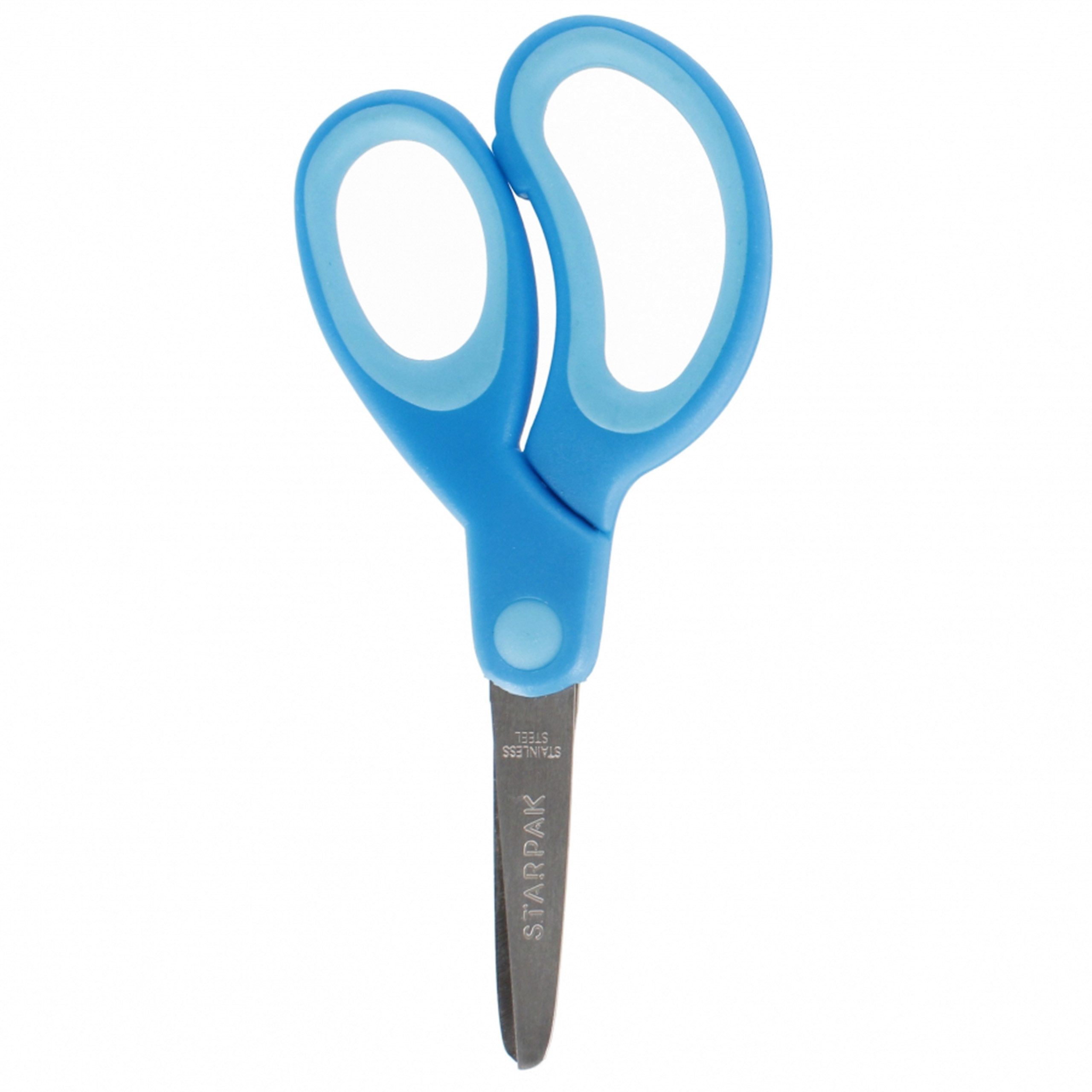 Starpak Haushaltsschere Kinderschere FÜR RECHTHÄNDIGE, Profilierte SICHER, Schul 13 cm STARPAK