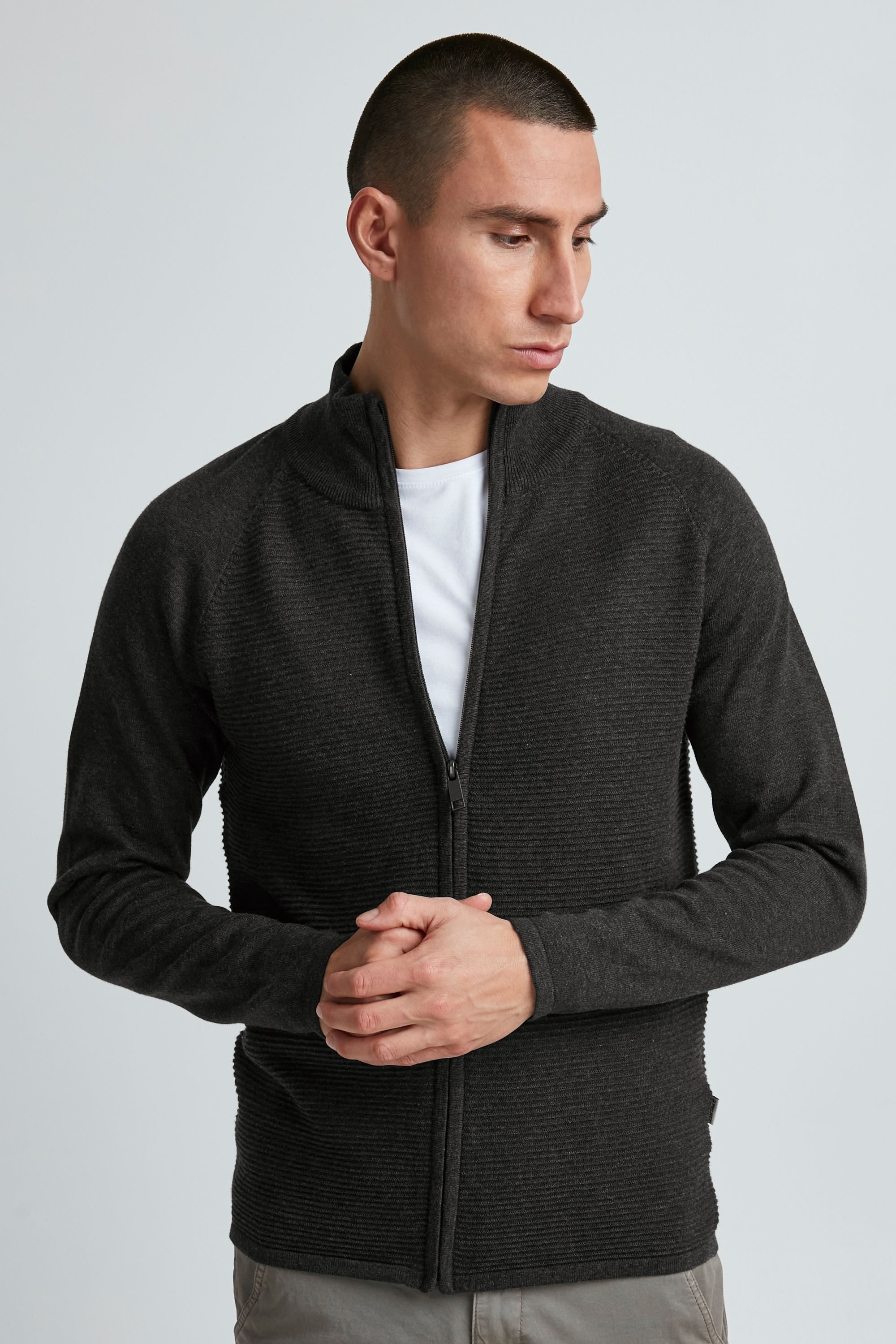 11 Project Strickjacke PRBalin Feinstrick Zip-Jacke günstig online kaufen