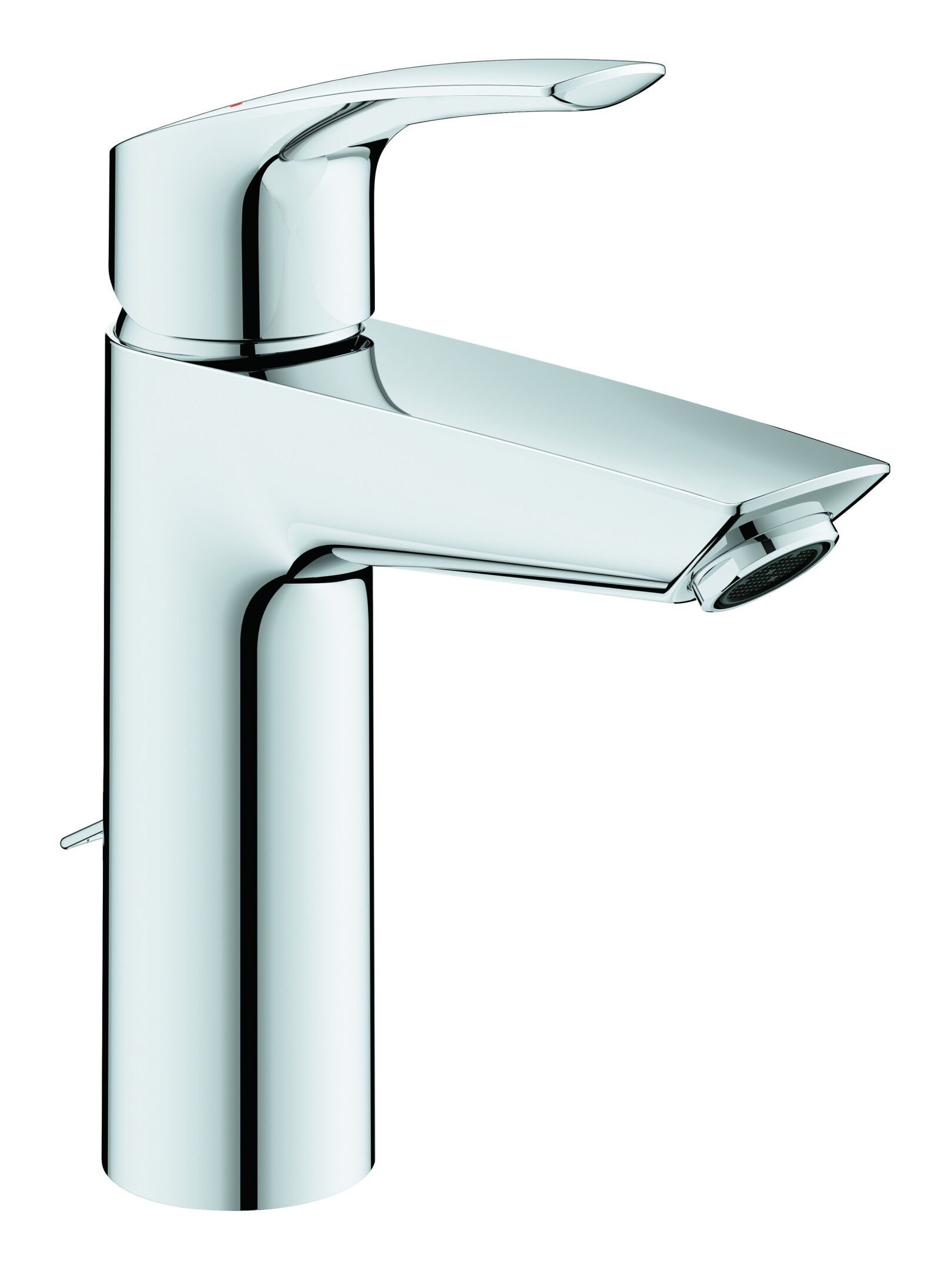 Einhand Ausladung versenkbarer 121 mit Kette Grohe M-Size Eurosmart mm - Chrom Waschtischarmatur