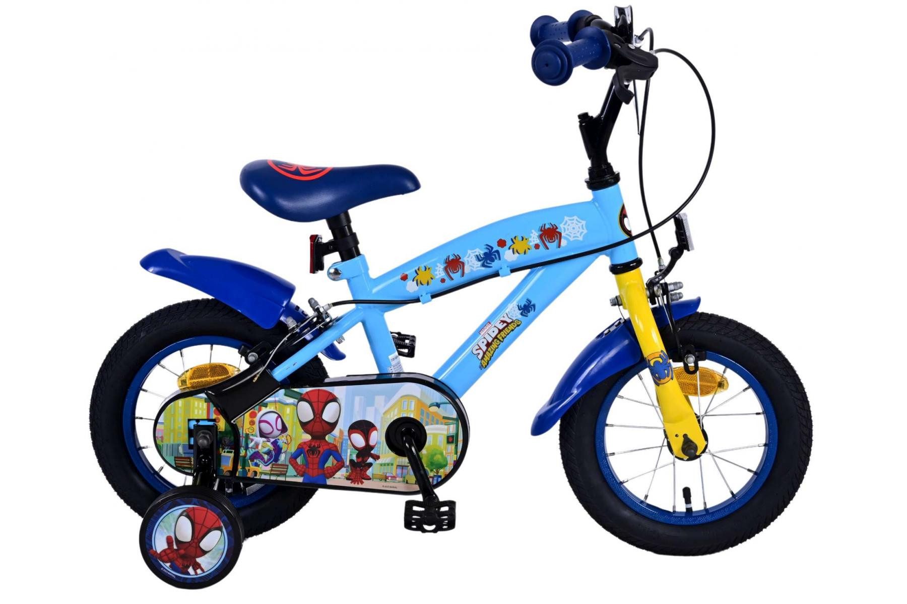 Kinderfahrrad Volare Spidey - Jungen - 12 Zoll - Blau - Zweihandbremsen
