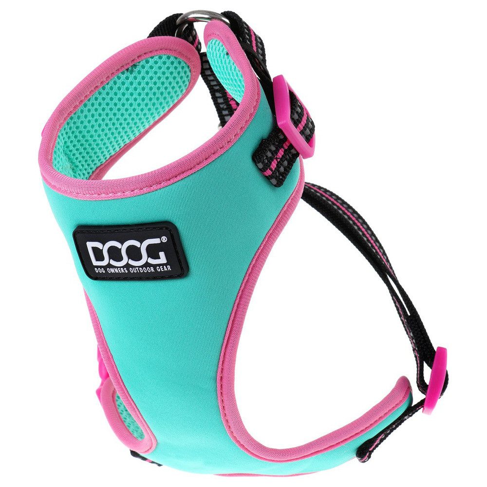 DOOG Hunde-Geschirr Neopren Geschirr Rin Tin Tin grün/pink