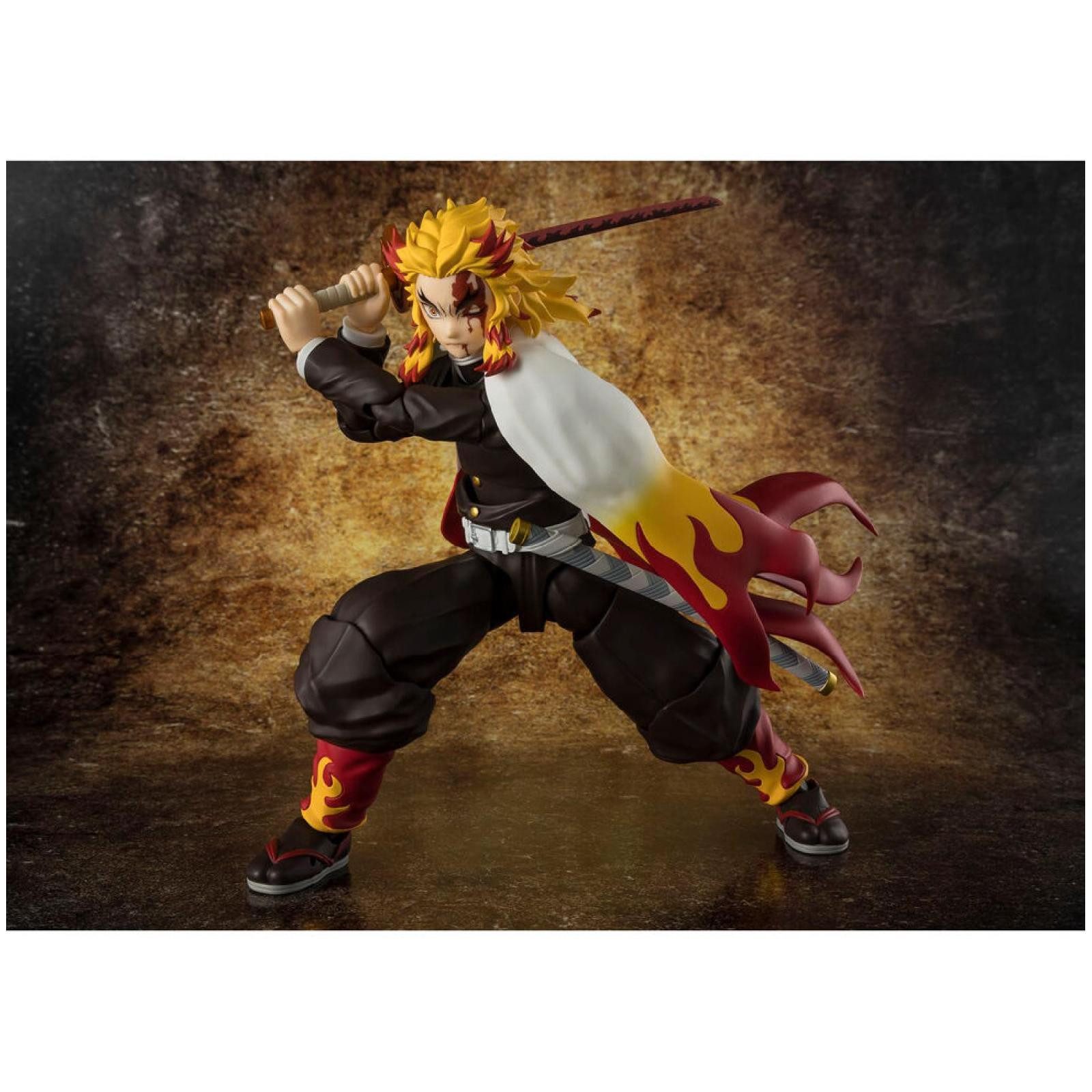 Bandai Tamashii Nations Actionfigur Demon Slayer Kimetsu no Yaiba Kyojuro Rengoku S.H. Figuarts figure 15c