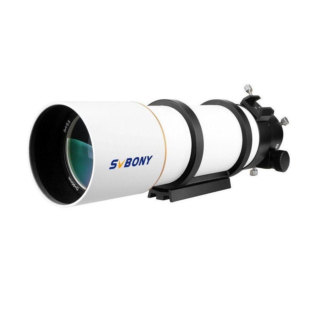 SVBONY SV48P Refraktor Teleskop für Astronomie, 90mm F5.5 OTA Spektiv (Doppelte Geschwindigkeit Okularauszug 360 Grad Drehwinkel)