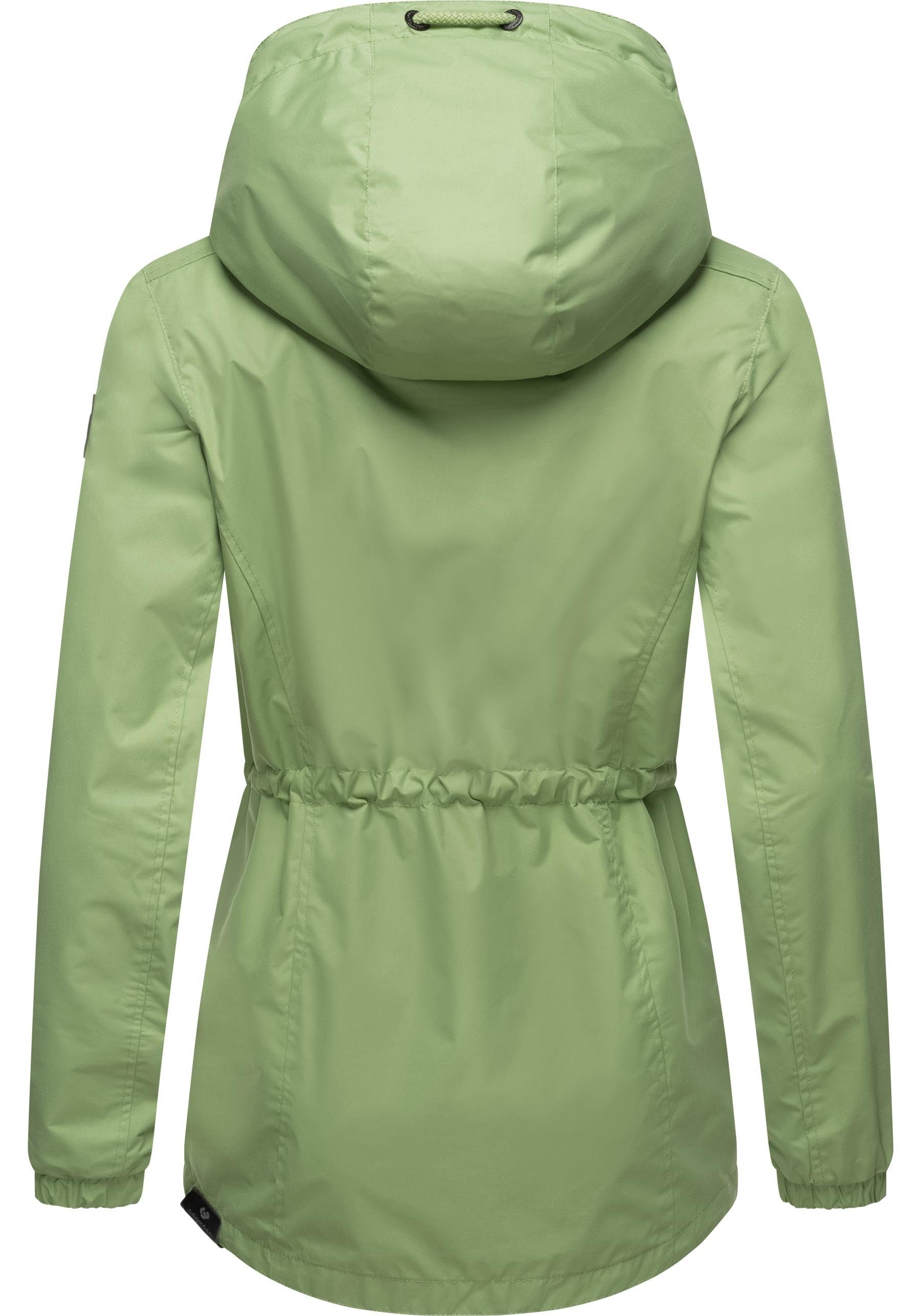 Ragwear Outdoorjacke Danka Wasserdichte Übergangsjacke mit großer Kapuze