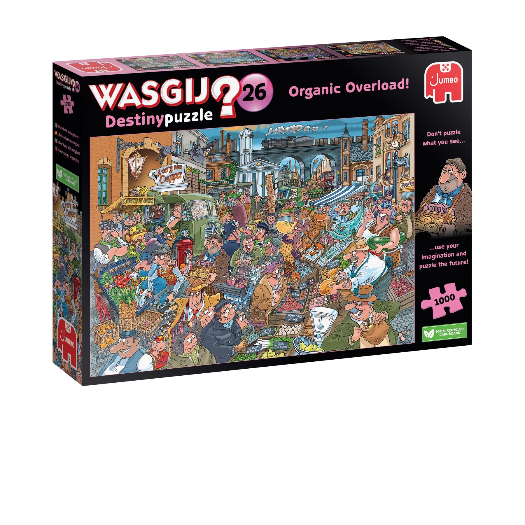 Jumbo Spiele Puzzle Wasgij Destiny 26 Zum bersten voll mit Bio! 1000 Teile Puzzle, 1000 Puzzleteile