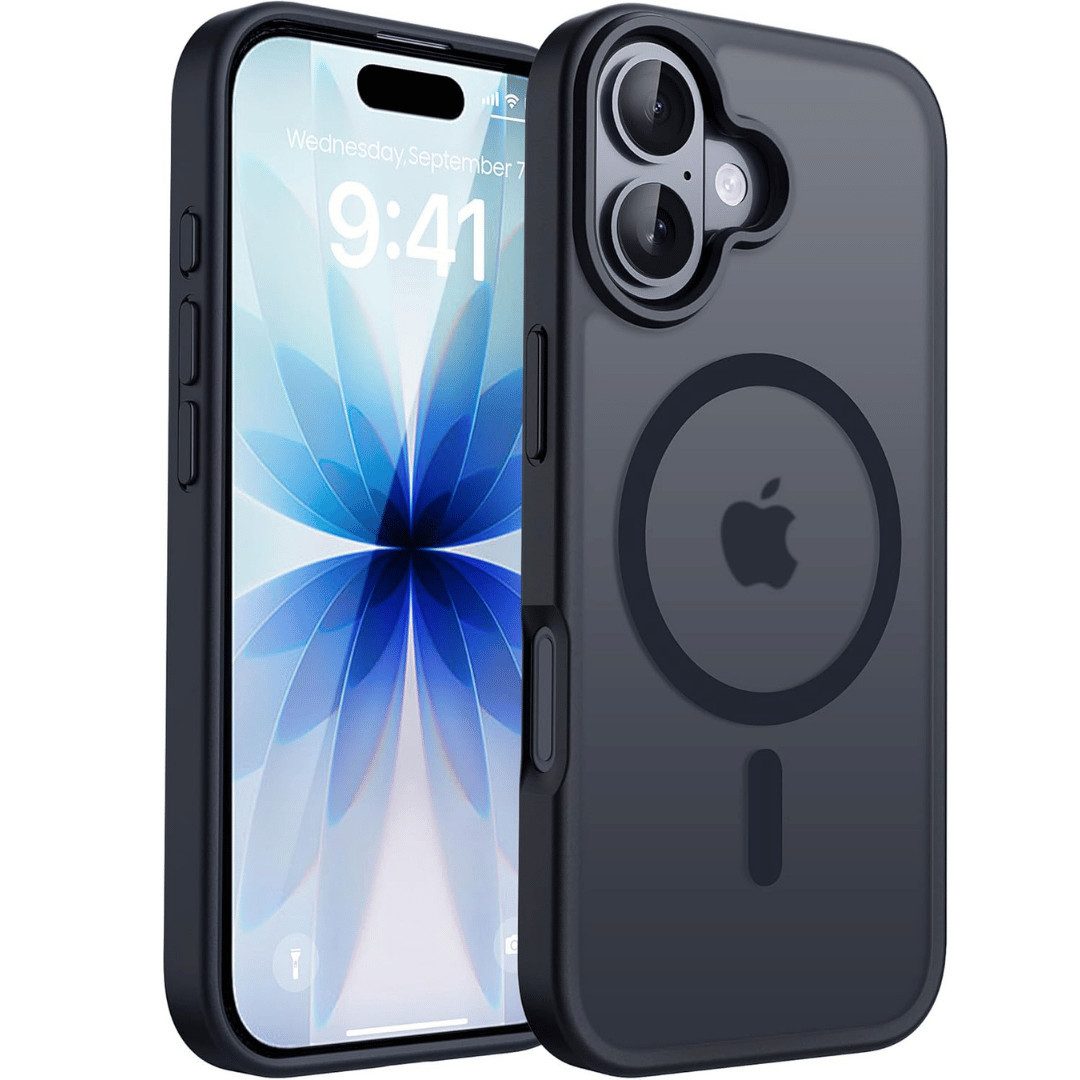 SmartUP Smartphone-Hülle für iPhone 17 Magsafe Schutz Tasche Slim Cover Case Bumper Magent Full 6,3, MagSafe