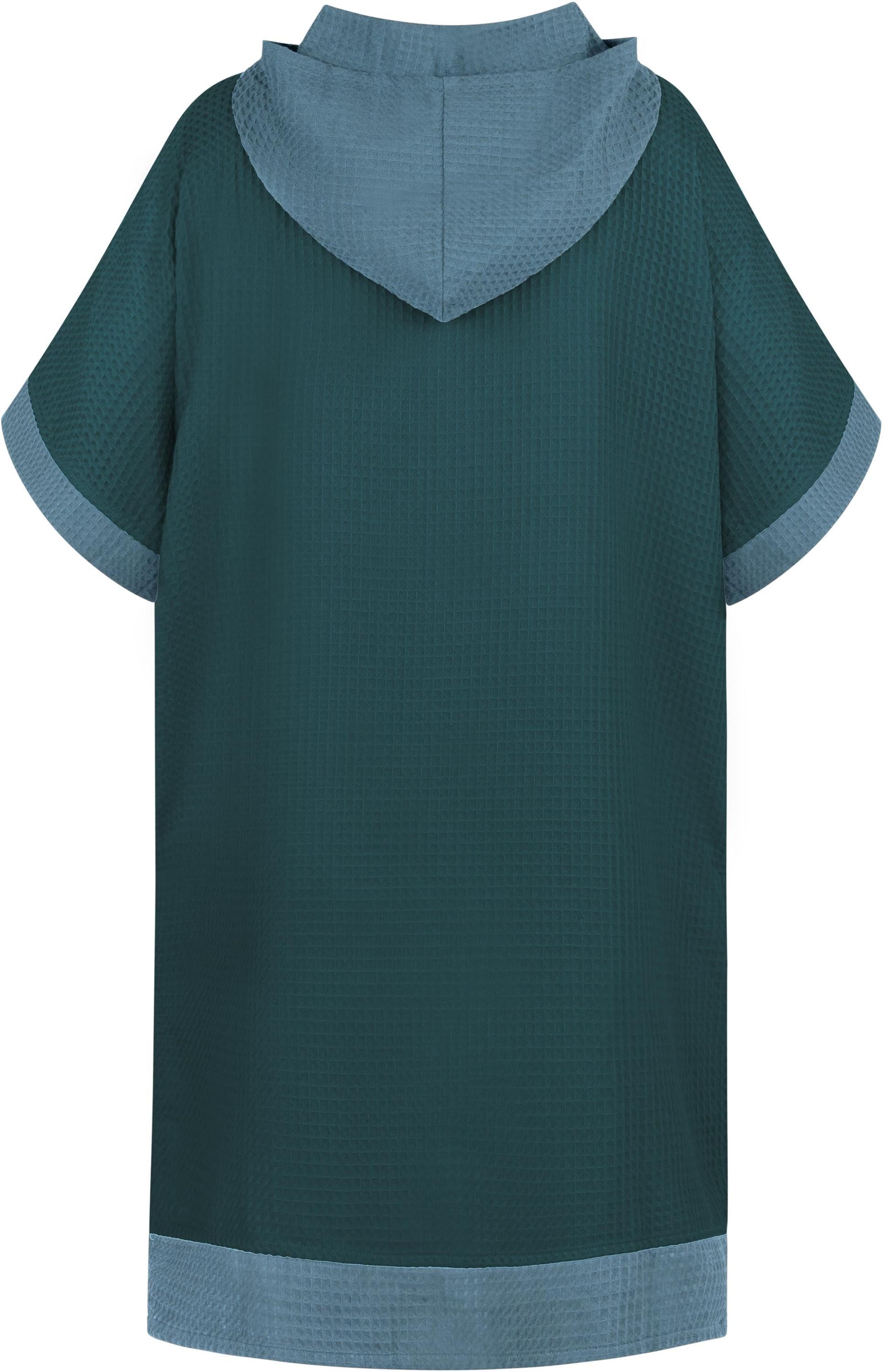 normani Badeponcho Badeponcho Niramey, Langform, Viskose, atmungsaktiv, schnelltrocknend, Schlupf, Badeponcho für Erwachsene aus 100 % Bambusviskose