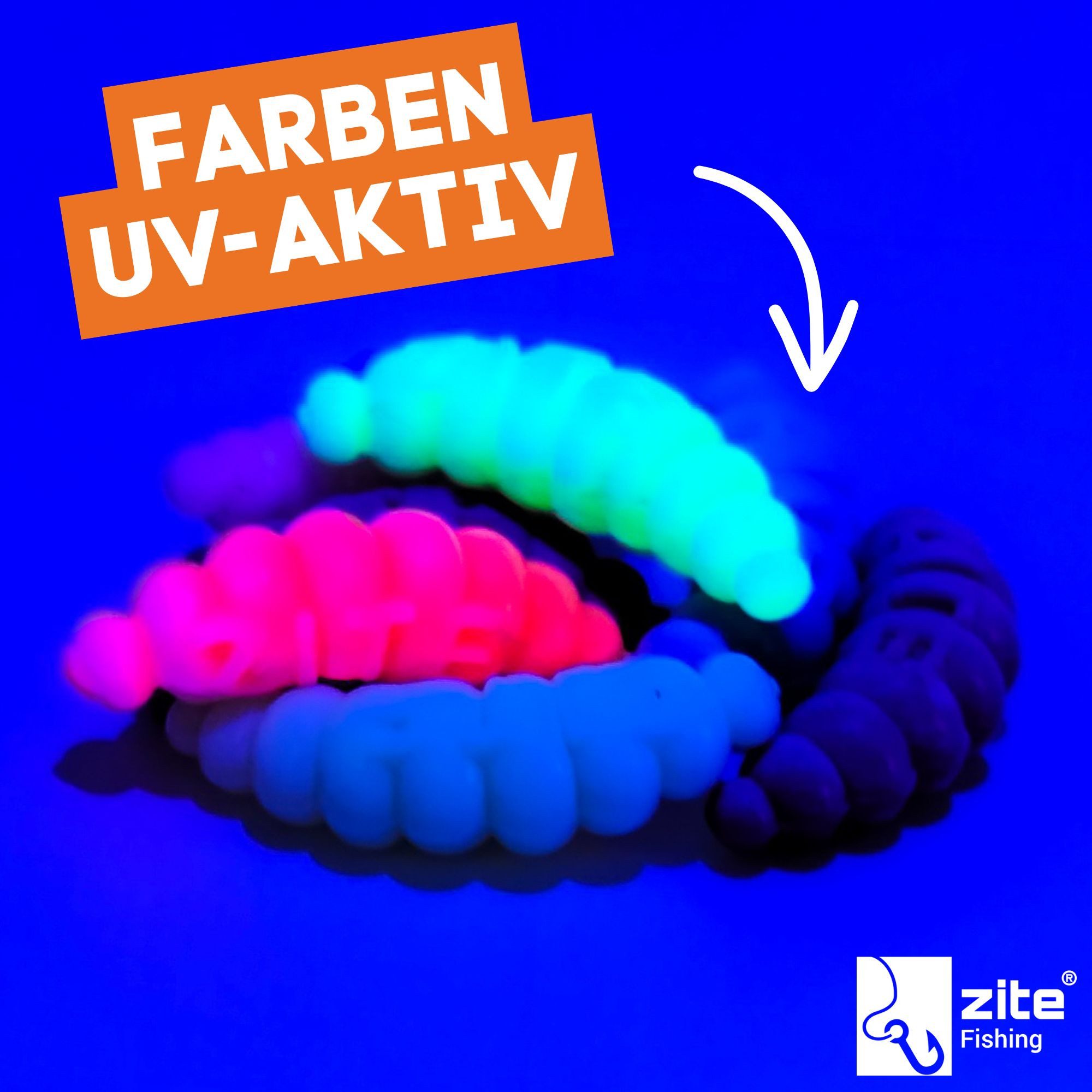 Zite Kunstköder 12x Mighty Mag auftreibend Knoblauch/Käse 2,8cm Bienenmade