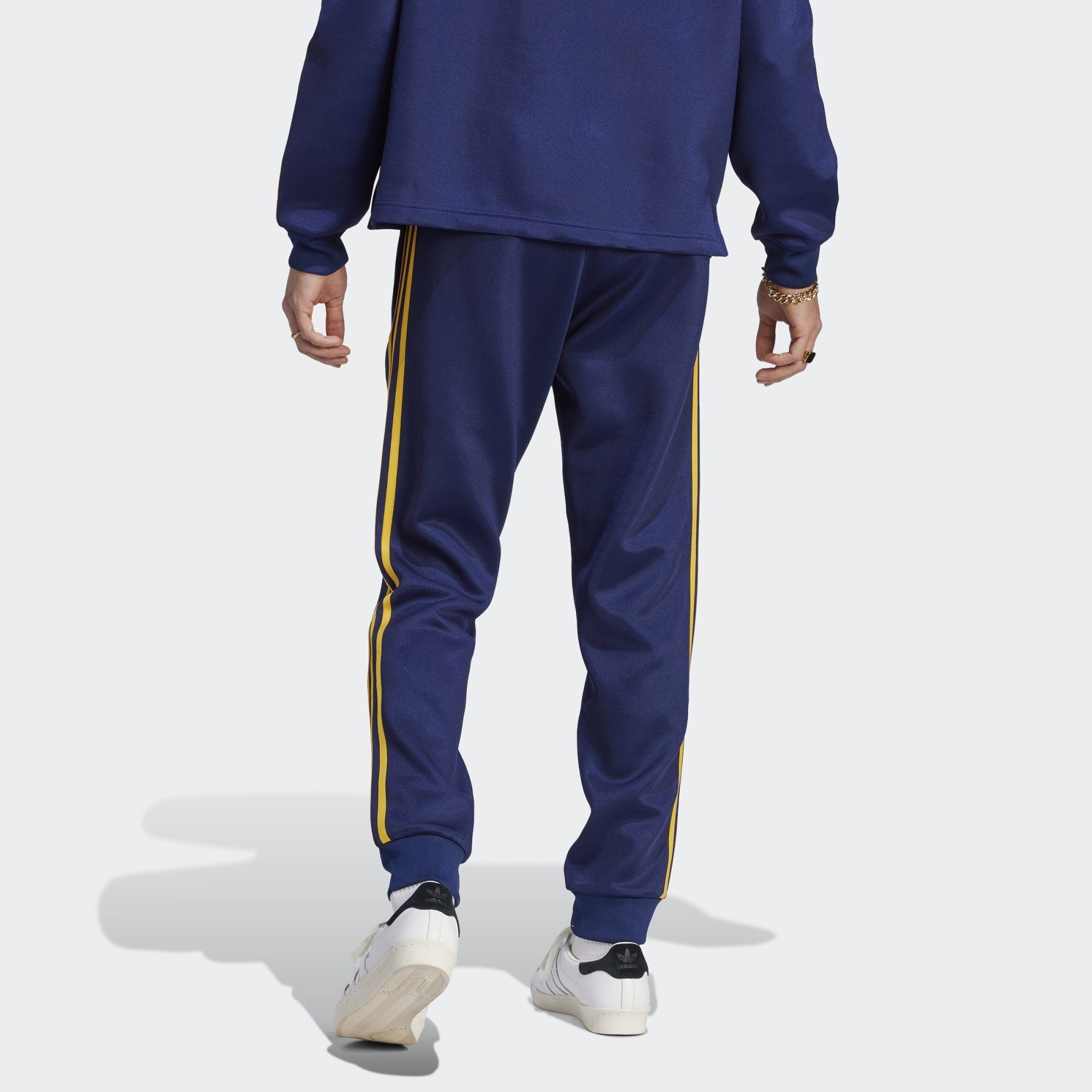 Jogginghose Dark / SST Originals Crew CLASSICS+ adidas S21 Blue Yellow ADICOLOR TRAININGSHOSE