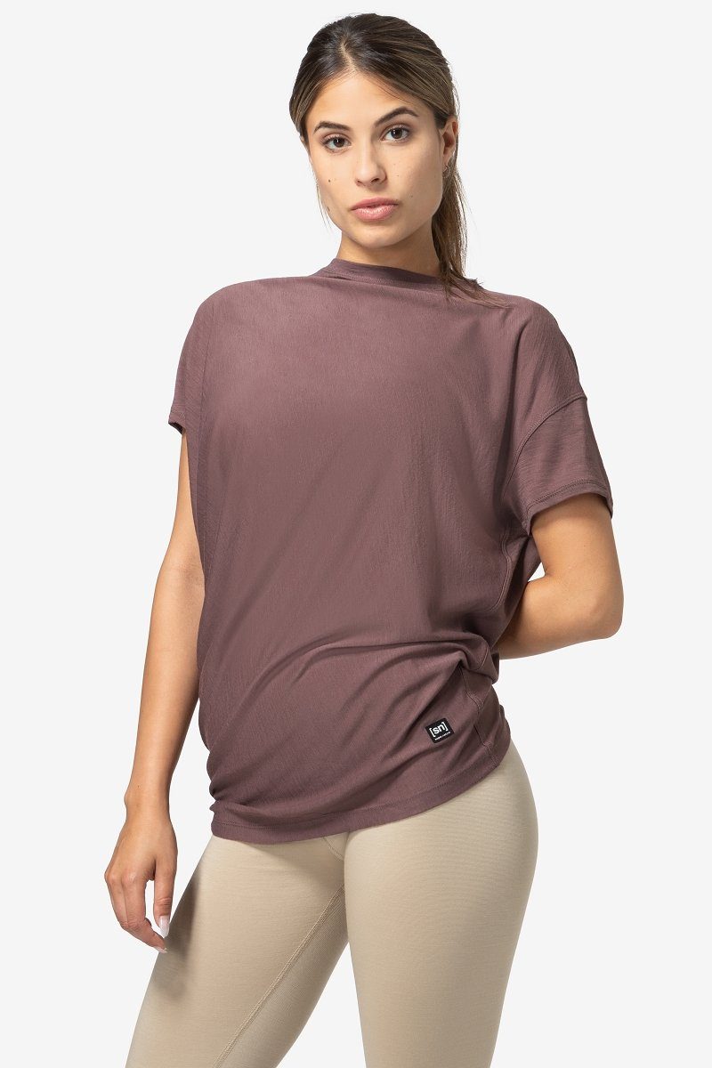 SUPER.NATURAL T-Shirt asymmetrisch geschnittenes W YOGA günstig online kaufen