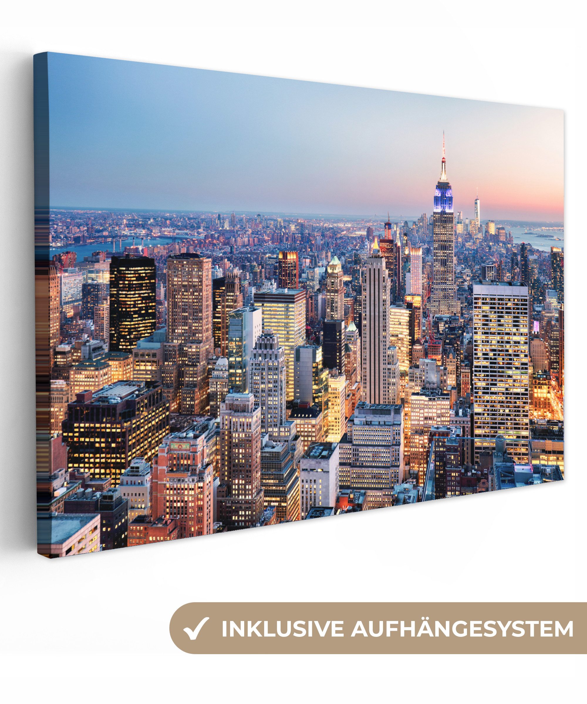 OneMillionCanvasses® Leinwandbild New York - Skyline günstig online kaufen