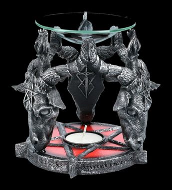 Figuren Shop GmbH Duftlampe Duftlampe - Baphomet Pentagramm - Nemesis Now Gothic Deko