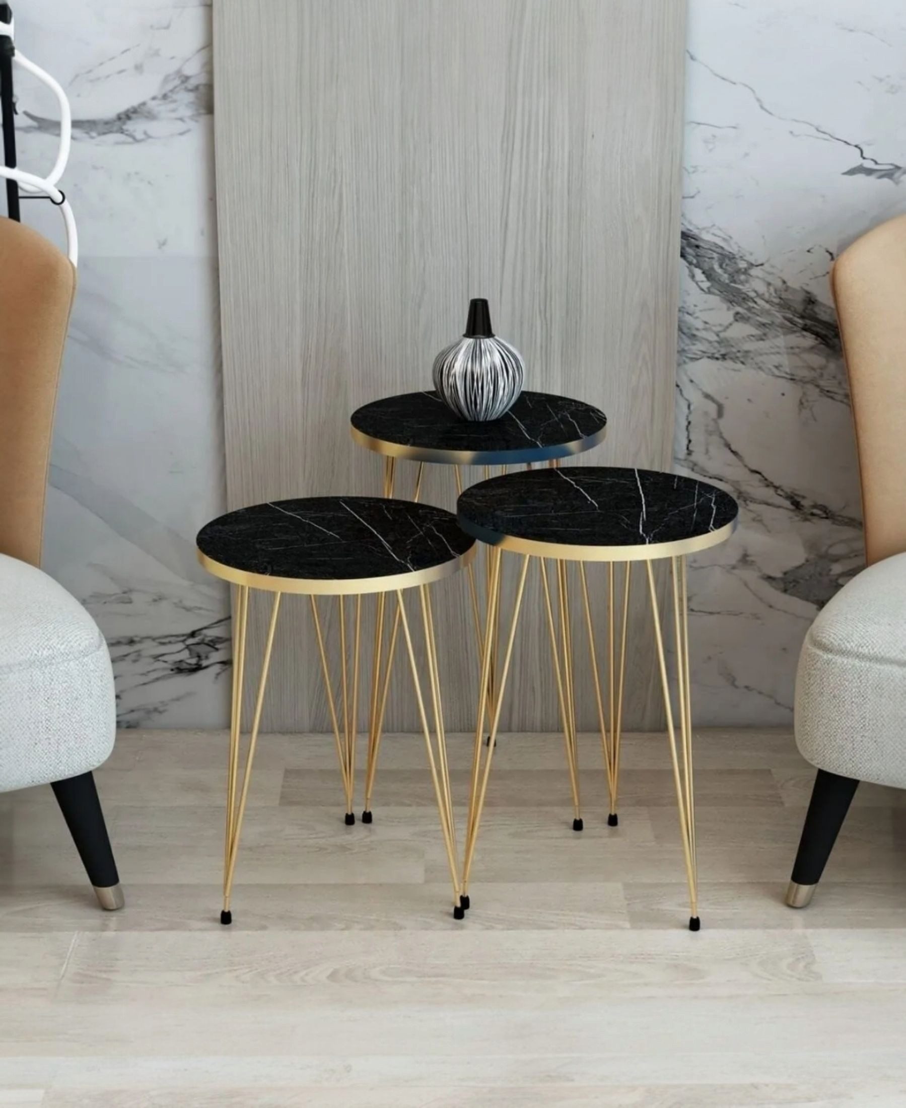 fashionshowcase Beistelltisch 3er Set – Rund, günstig online kaufen
