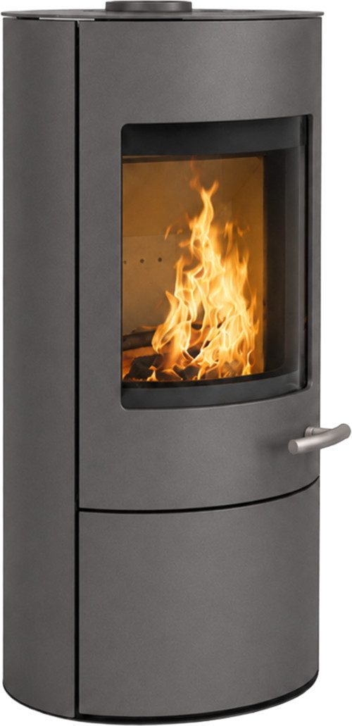 Haas + Sohn Kaminofen SOLIDO MOONLIGHT, Exklusiv, Lieferung bis ins Wohnzimmer, 6,4 kW, Zeitbrand, NEU in der Farbe Moonlight grau
