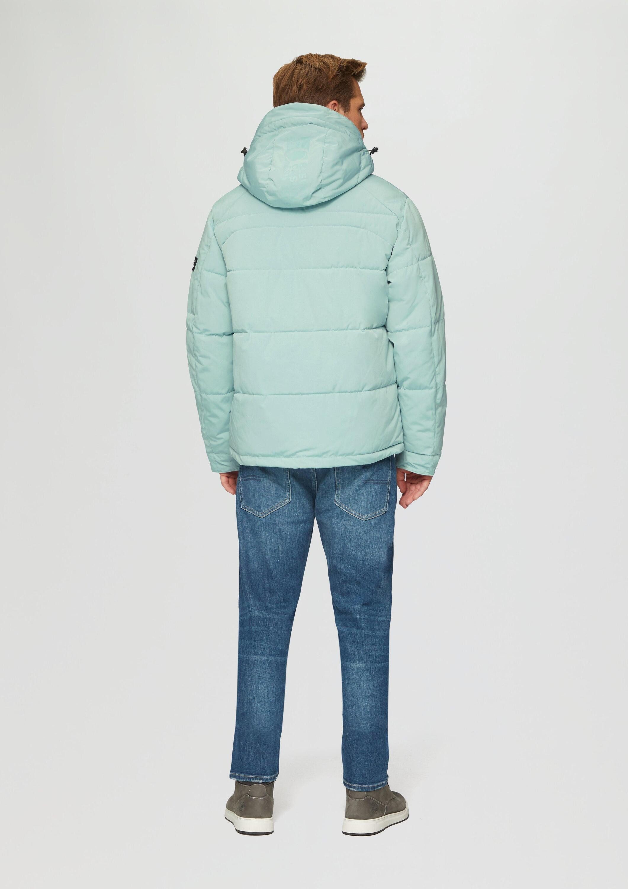 s.Oliver Winterjacke Outdoor-Jacke Wasserabweisende Steppjacke mit abnehmbarer Kapuze