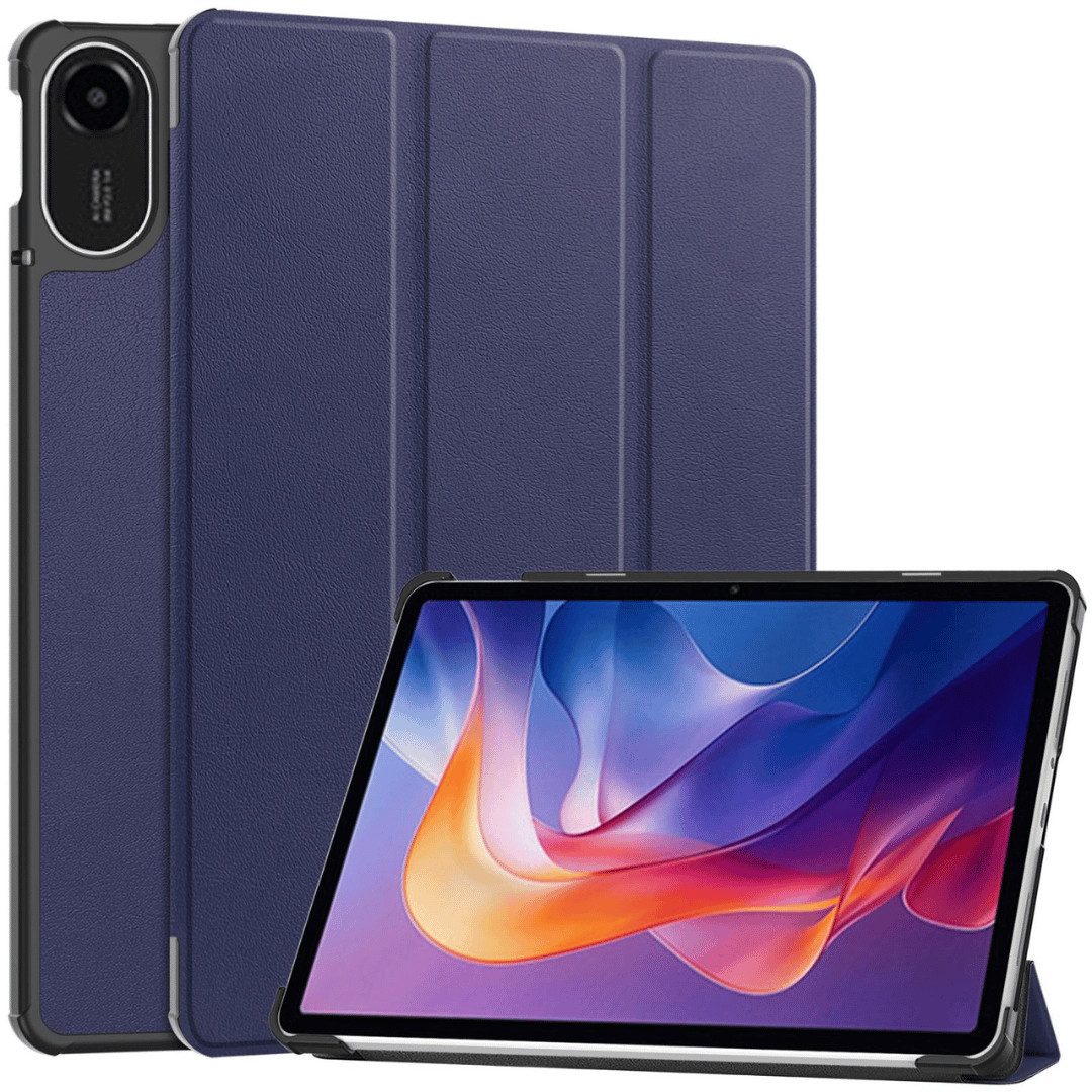 SmartUP Tablet-Hülle für Xiaomi Redmi Pad 2 Tasche Smart Cover Case Klapphülle Schutzglas 11 Zoll, integrierte Standfunktion, integrierter Magnetverschluss