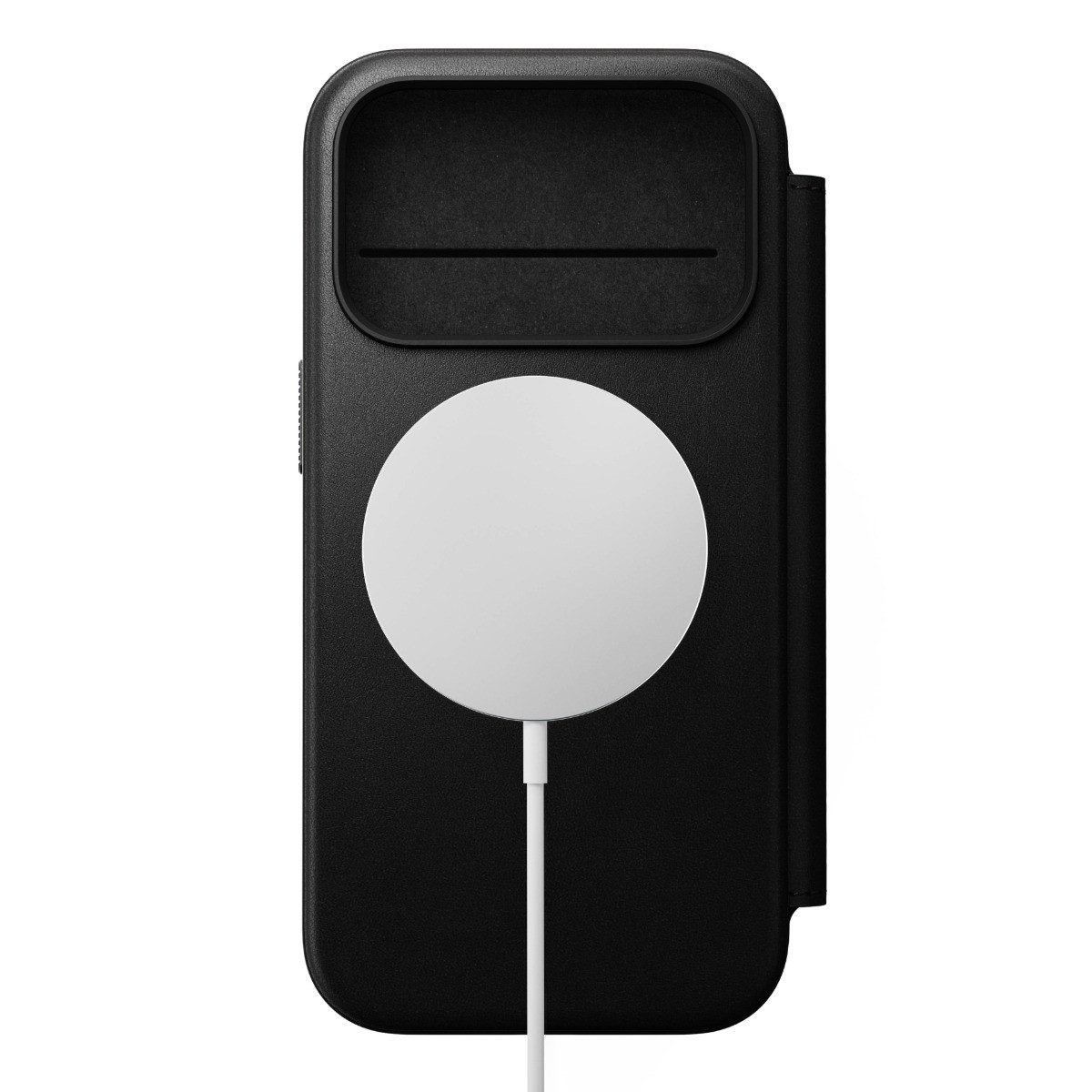 Nomad Smartphone-Hülle Modern Leather Folio, für iPhone 17 Pro, Schwarz