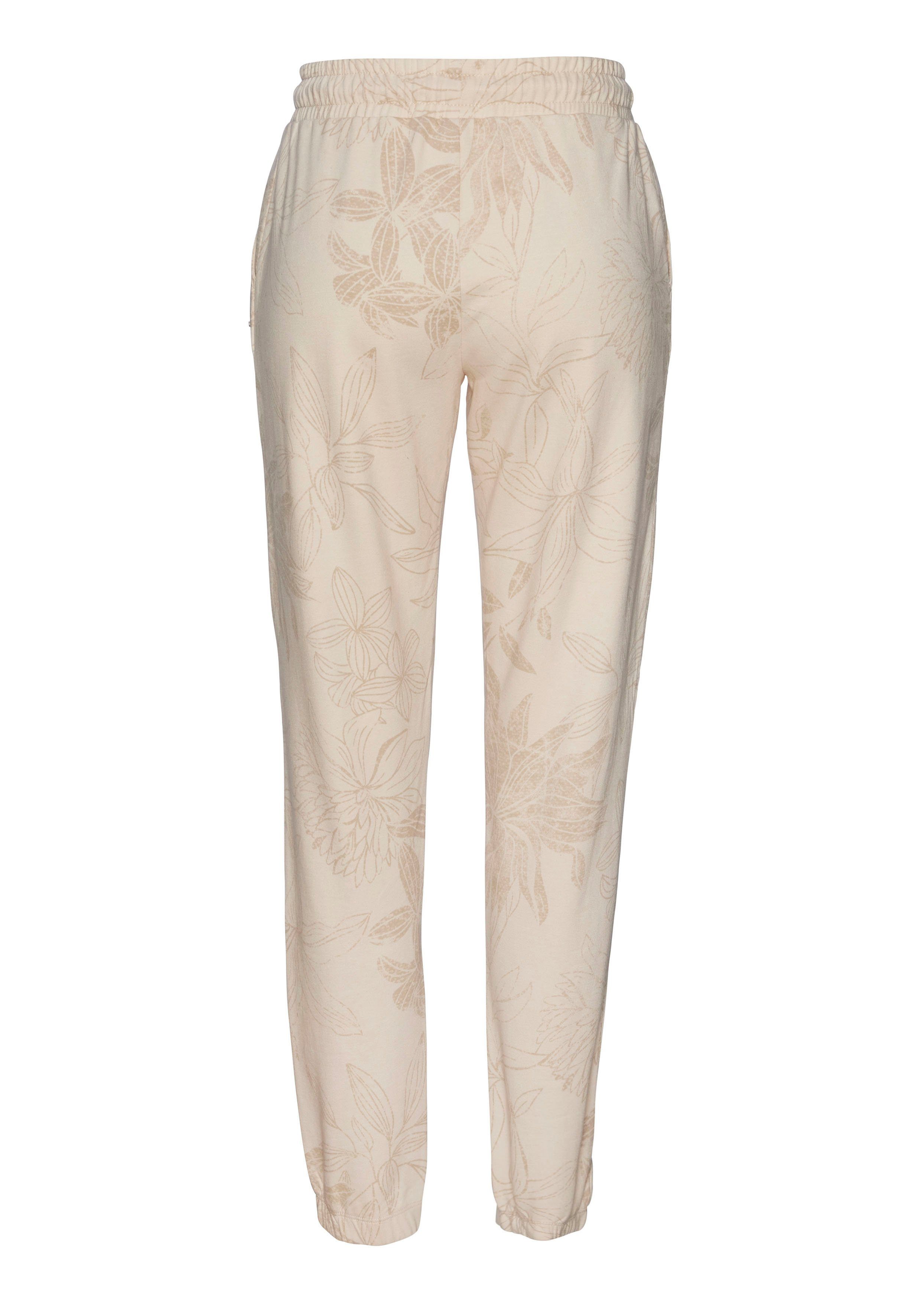 LASCANA Loungehose mit floralem Alloverdruck, Loungewear