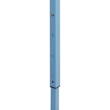 vidaXL Partyzelt Profi-Partyzelt Faltbar mit 3 Seitenwänden 3×4m Stahl Blau