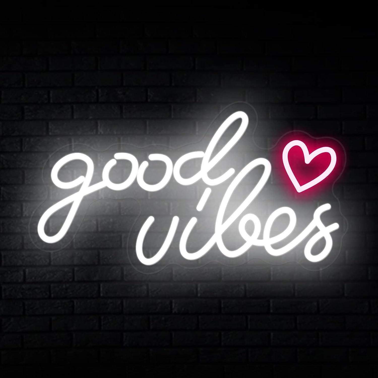 JIBENNEON LED Dekolicht Good Vibes Neonschild, günstig online kaufen