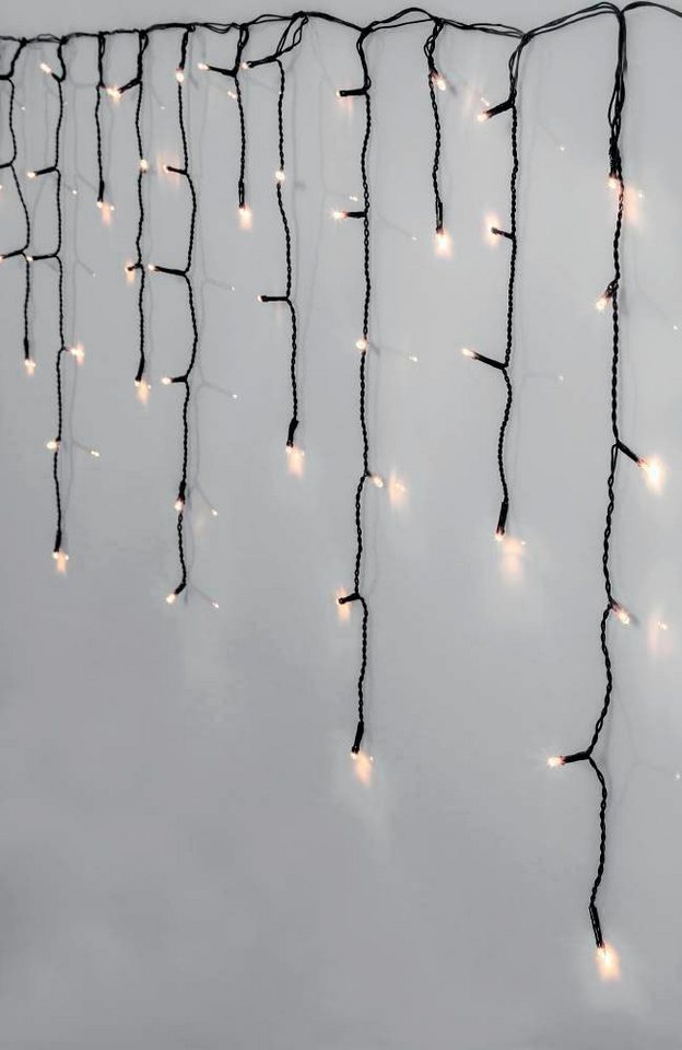 EGLO LED-Lichtervorhang CRISPY ICE WHITE, Weihnachtsdeko, 960-flammig, LED  Lichterkette / schwarz / 960X0,064W / Beleuchtung - Weihnachten
