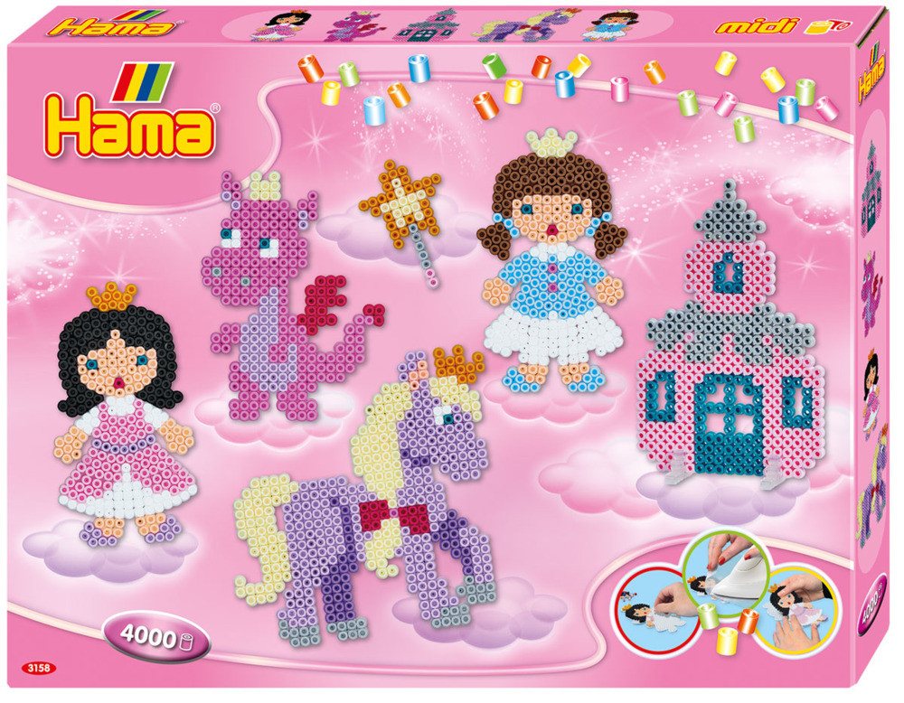 Thumbnail - Dan Import Bügelperlen Hama Bügelperlen Fantasy Fun 4000 Stück Geschenkpackung