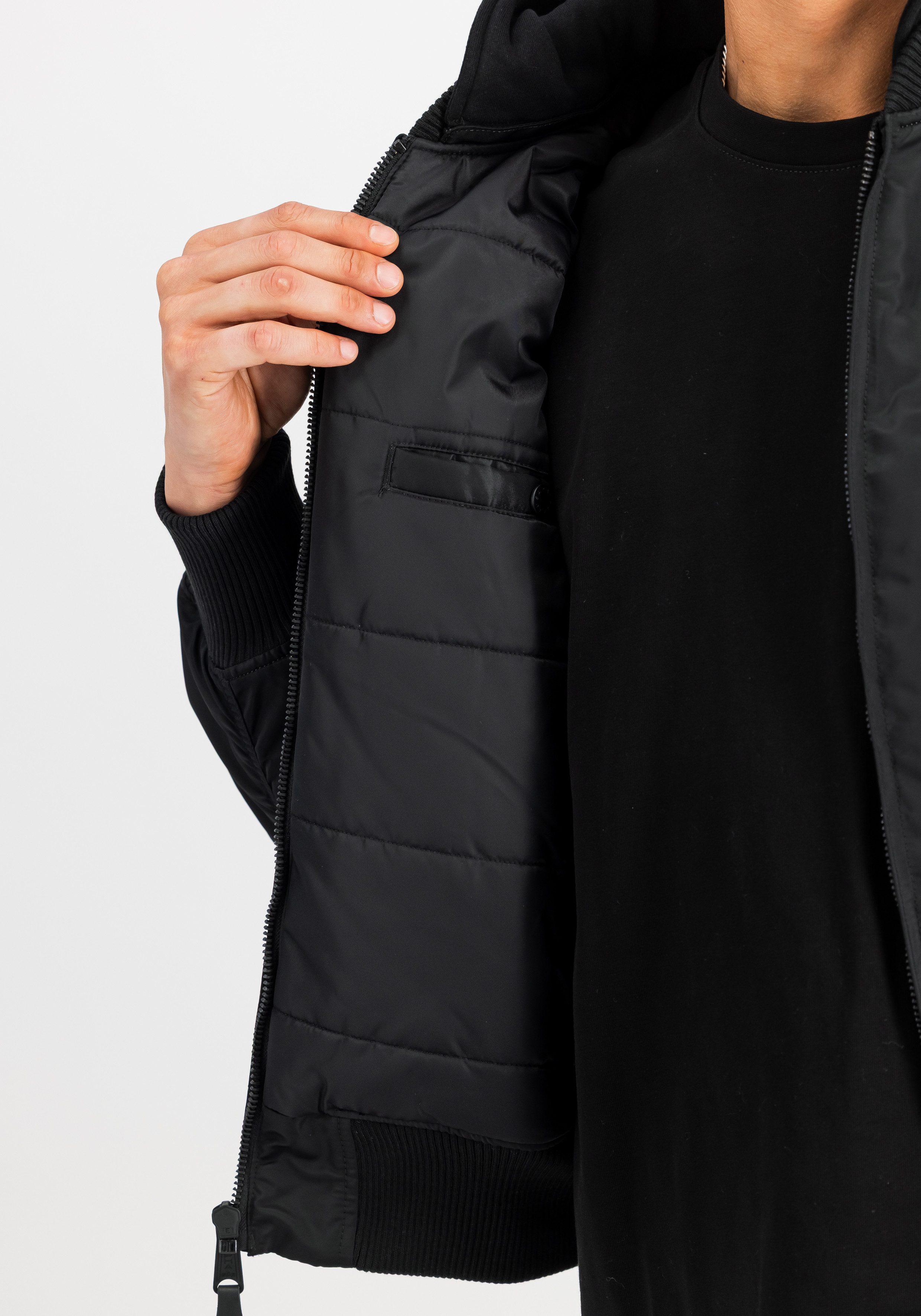 Alpha Industries Bomberjacke MA-1 ZH Back Print Kunstfaser, slim fit