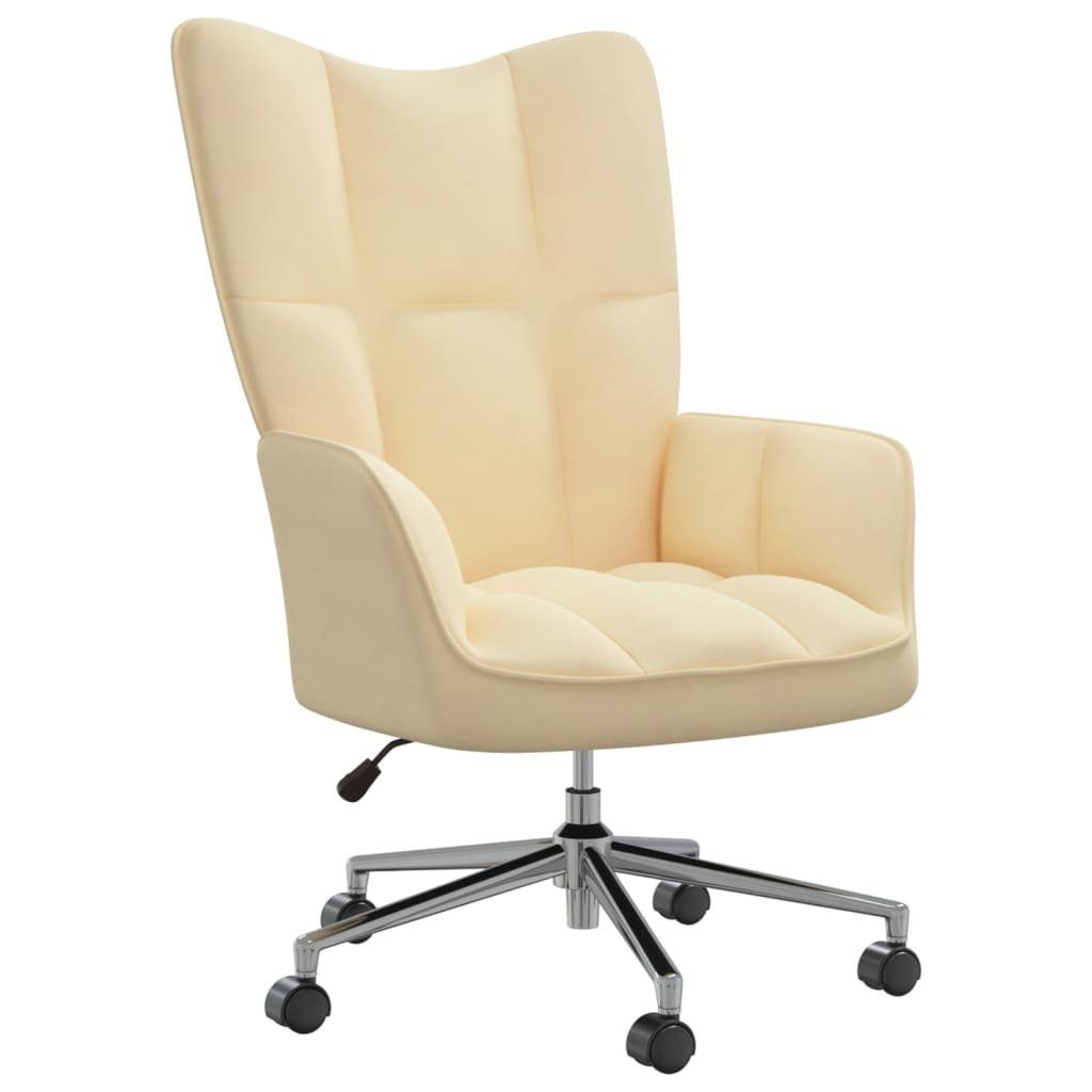 vidaXL Sessel Relaxsessel Cremeweiß Samt (1-St) günstig online kaufen