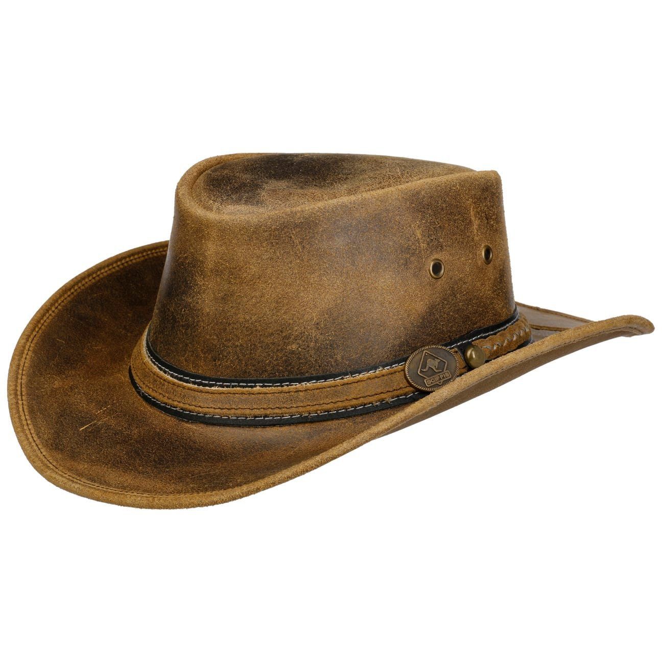 Scippis Cowboyhut (1-St) Cowboyhut mit Lederband günstig online kaufen