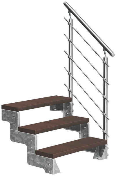 Dolle Außentreppe Gardentop, für Geschosshöhen bis 66 cm, Stufen offen, TRIMAX®-Stufen 100 cm