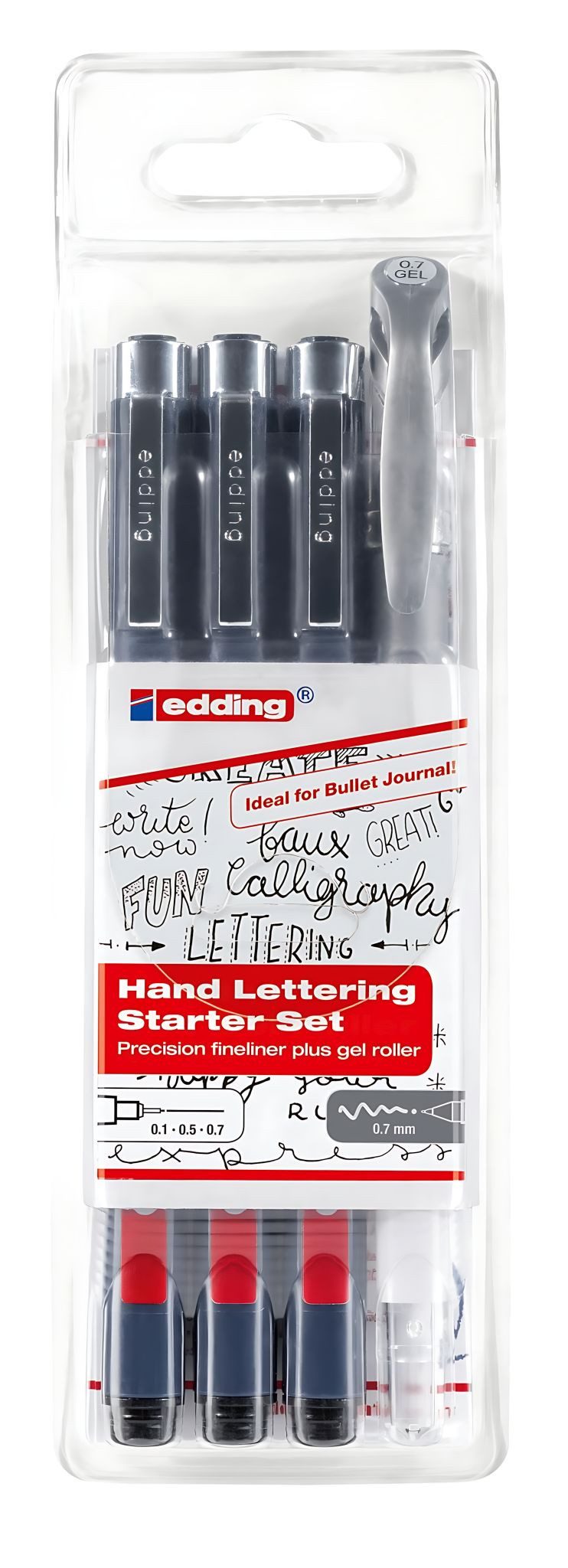 edding Kalligraphie-Stift Edding Handlettering Starterset 1800-2185 4er-Set sortiert