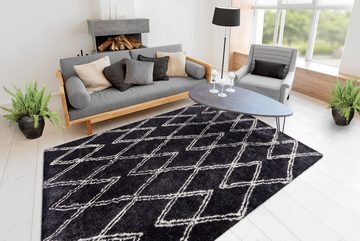 Teppich Orlando 325, me gusta, rechteckig, Höhe: 27 mm, Weicher Hochflorteppich, dezent gestaltet,Fußbodenheizung geeignet