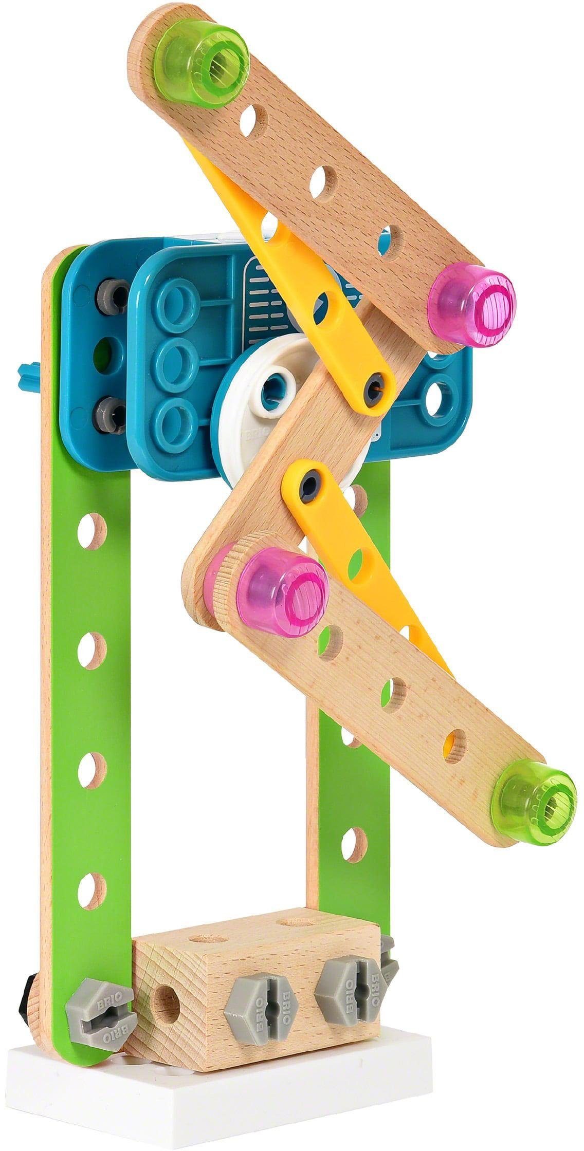 BRIO® Builder Motor-Set Konstruktions-Spielset, (121 St), mit batteriebetreibenem Motor
