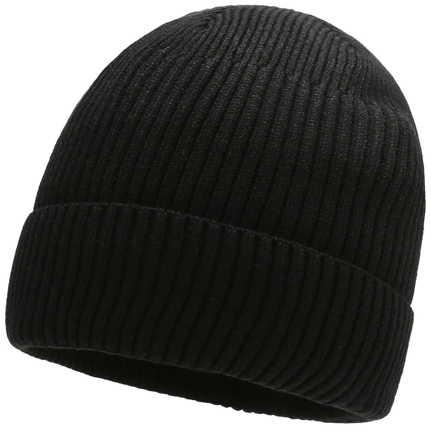 LuxusKollektion Strickmütze Wintermütze Fleecegefüttert Herren Damen (1-St)