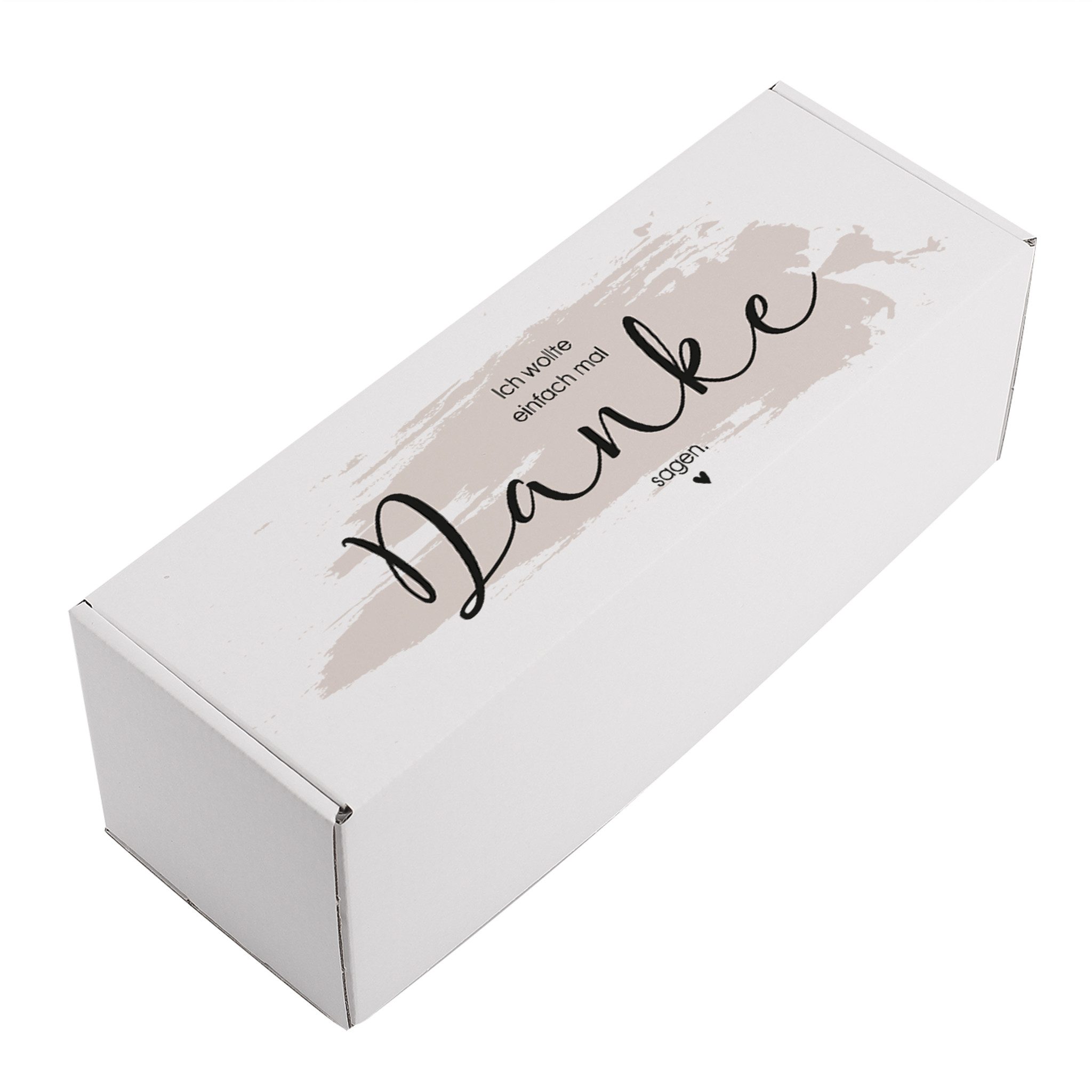 Herz & Heim Geschenkbox als Dankeschön - Geschenkverpackung "Danke" aus stabiler Pappe, verschiedene Größen