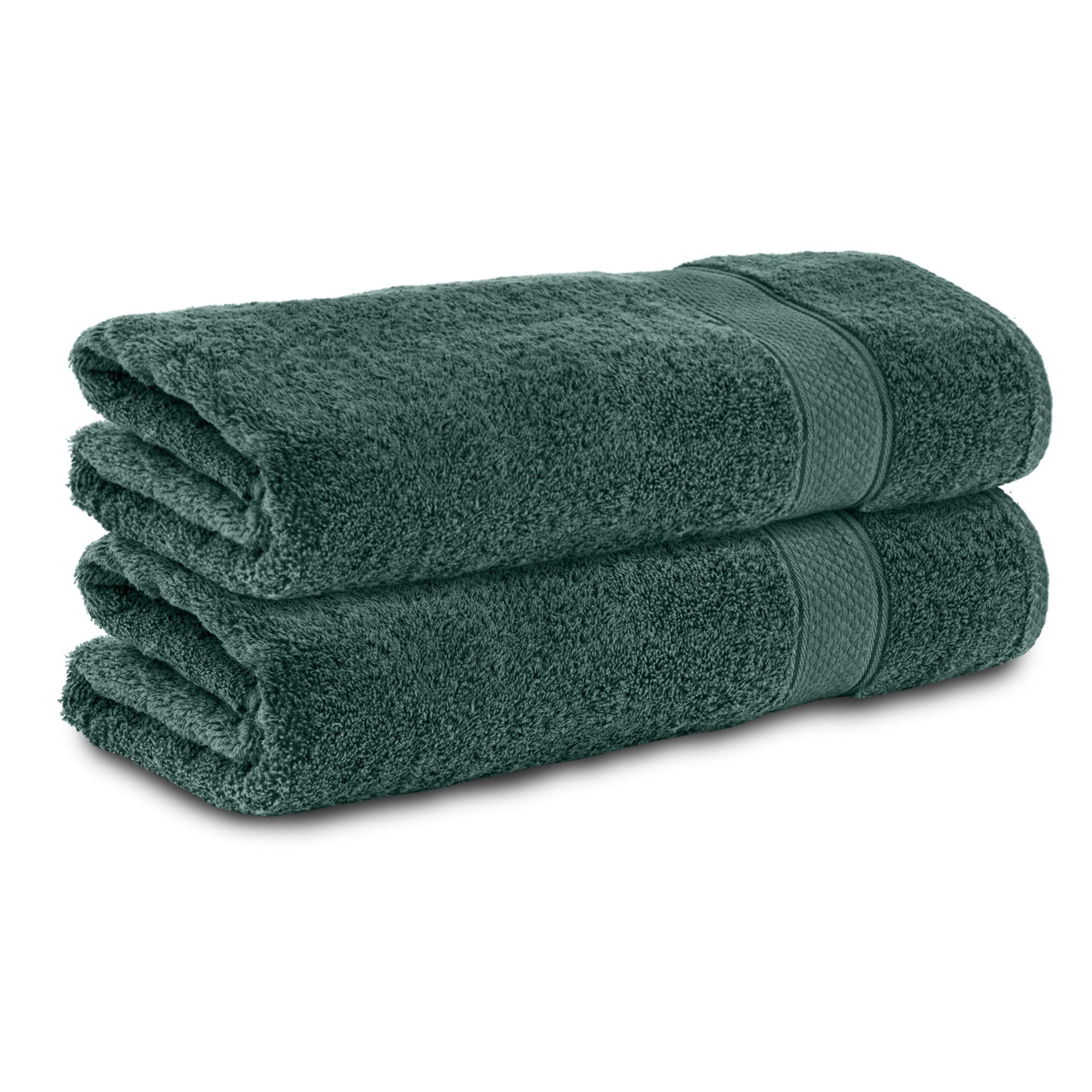 Komfortec Handtücher 100% Baumwolle, 470 g/m², Frottee (2-St), Badetücher 5 günstig online kaufen