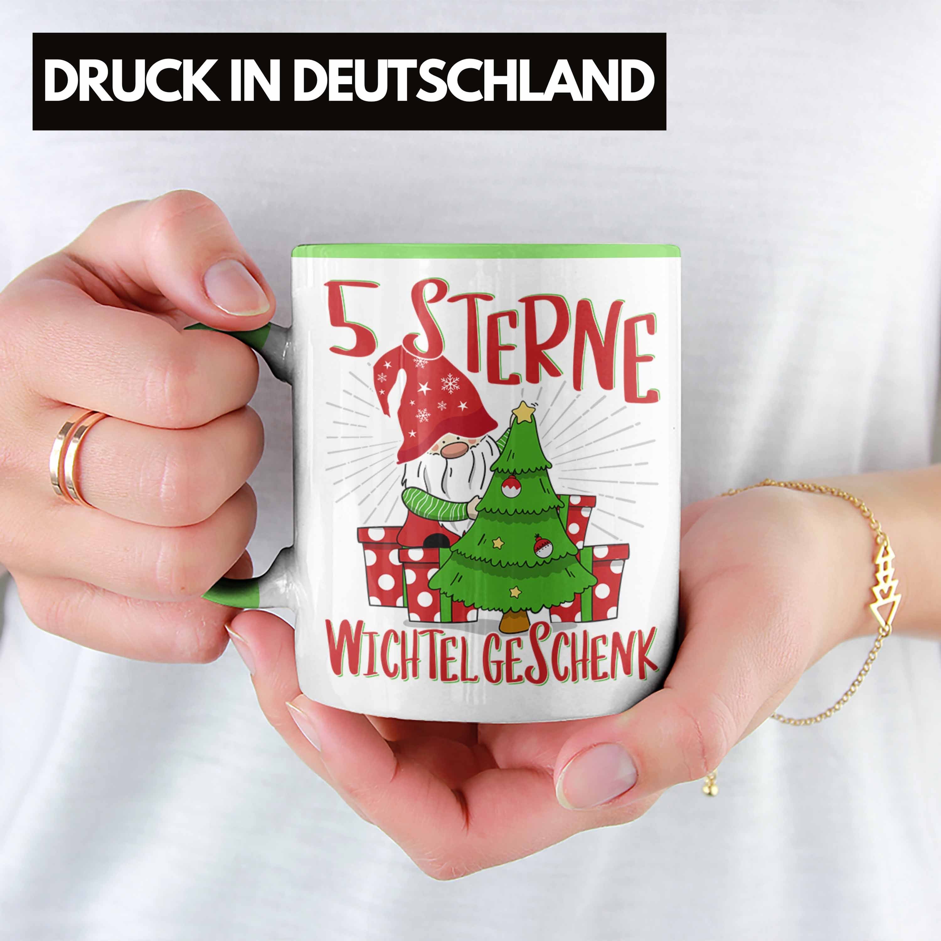 Weihnach Kollegen Trendation Tasse Wichteln Geschenk für Schrott-Wichtelgeschenk Frauen Grün