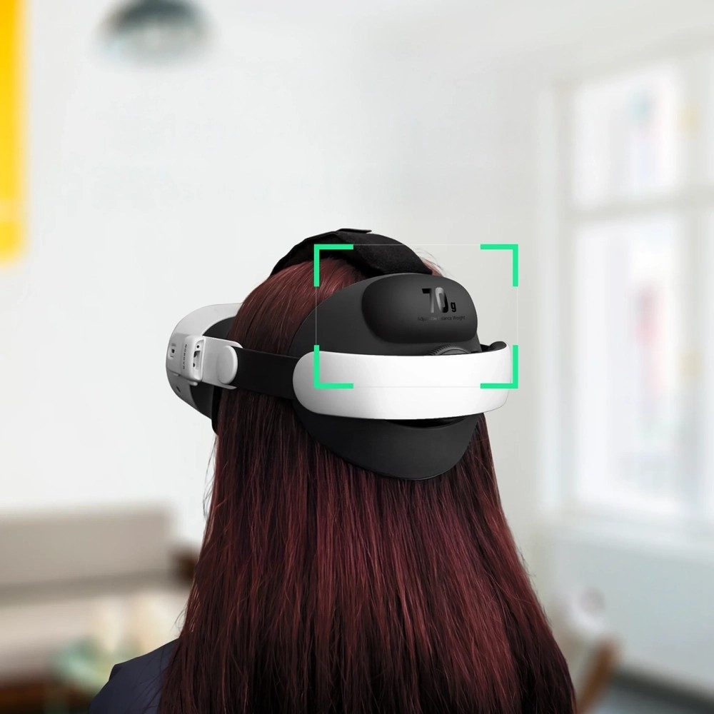 BOBOVR VR Brillen-Halterung VR-Brille Kopfband, (Spar-Set, 1-tlg., Gegengewicht, 2x35 g abnehmbar, Polycarbonat)