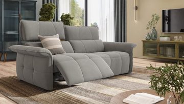 Sofanella 3-Sitzer Sofanella 3-Sitzer ADRIA Stoffbezug Sofagarnitur Couch in Creme